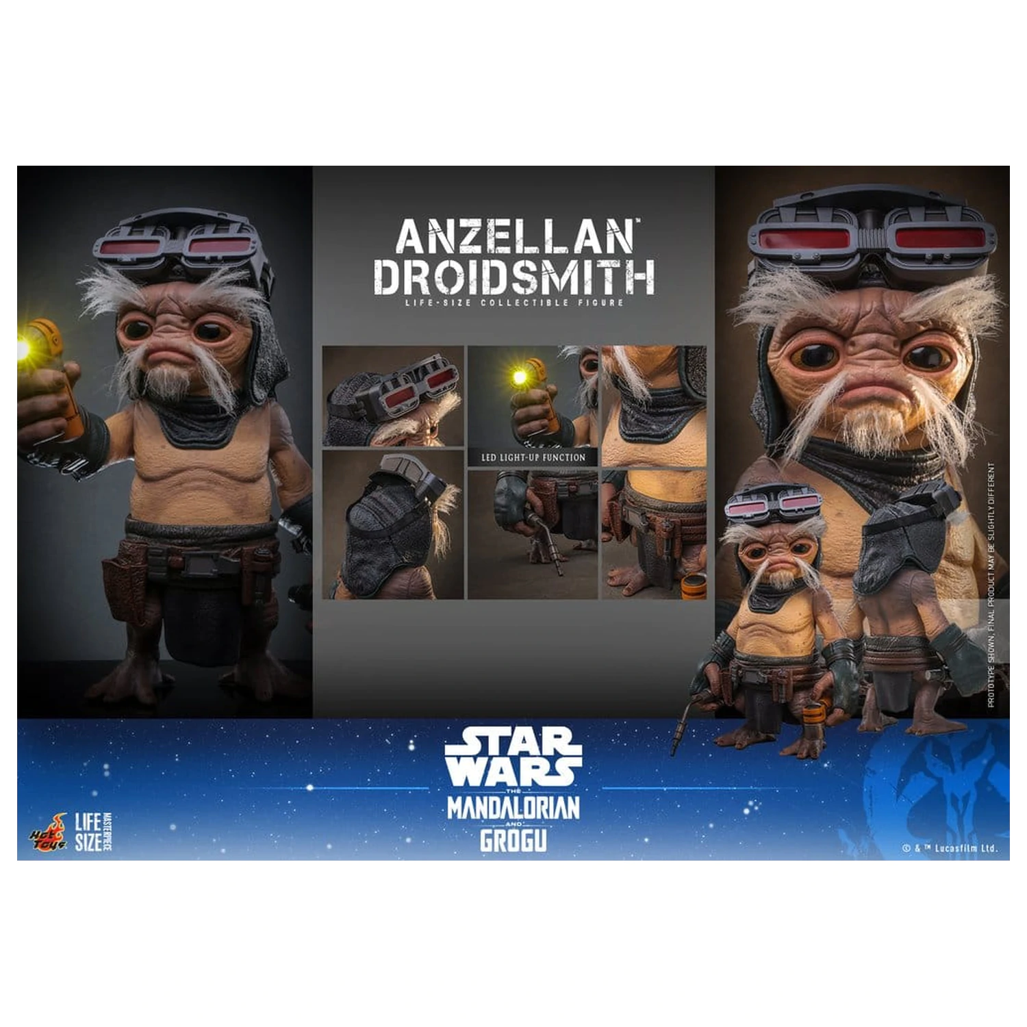 Star Wars: The Mandalorian & Grogu Life-Size Figure Anzellan Droidsmith 27 cm product photo