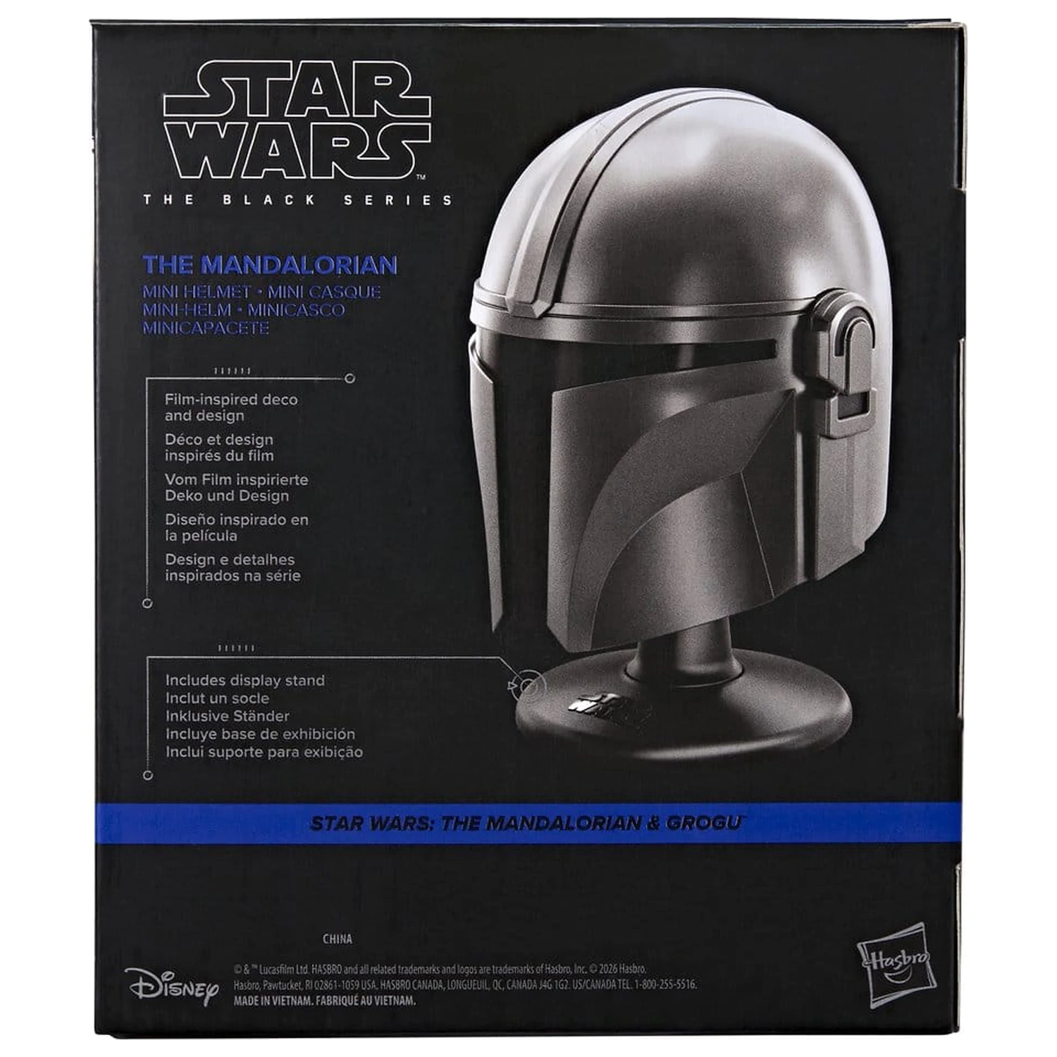 Star Wars: The Mandalorian & Grogu Black Series Mini Helmet The Mandalorian product photo