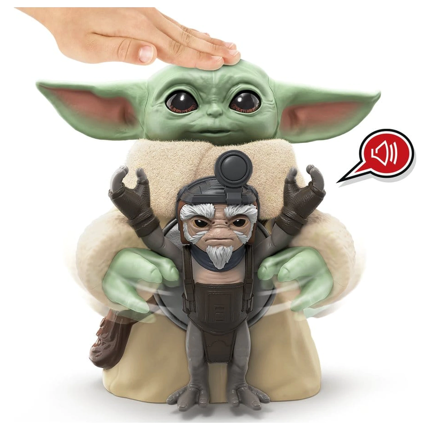 Star Wars: The Mandalorian & Grogu Electronic Action Figure Huggin' Grogu & Anzellan 17 cm product photo