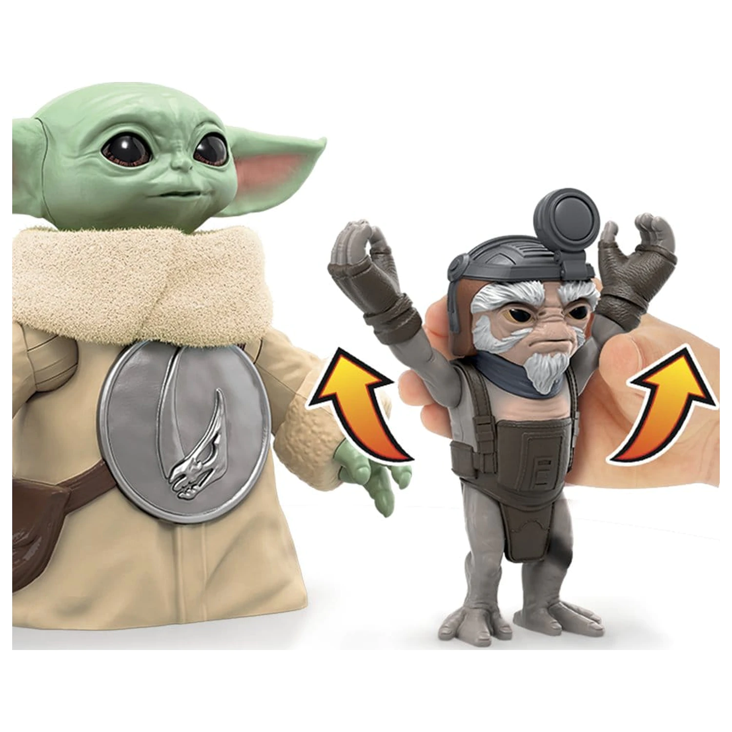 Star Wars: The Mandalorian & Grogu Electronic Action Figure Huggin' Grogu & Anzellan 17 cm product photo