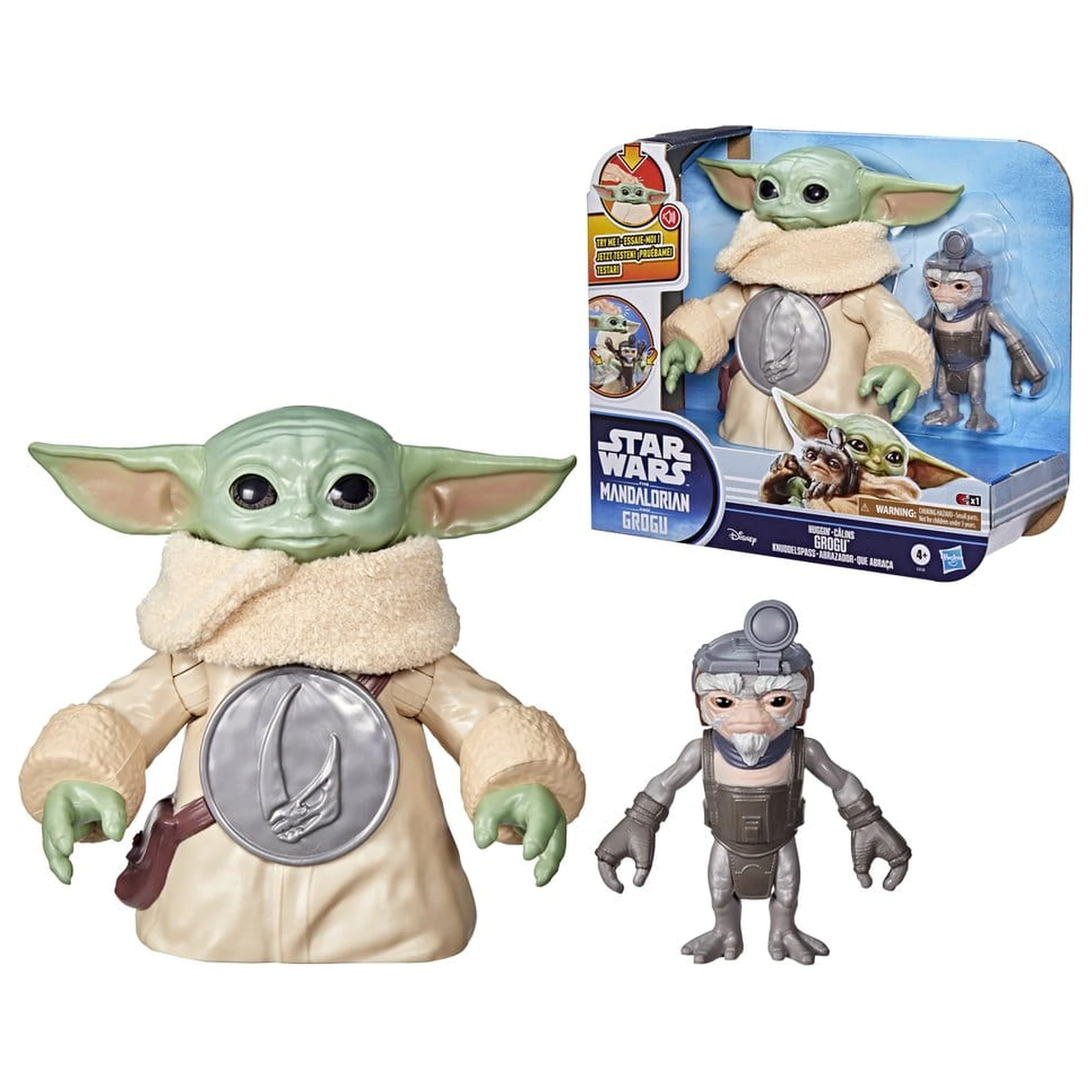 Star Wars: The Mandalorian & Grogu Electronic Action Figure Huggin' Grogu & Anzellan 17 cm product photo