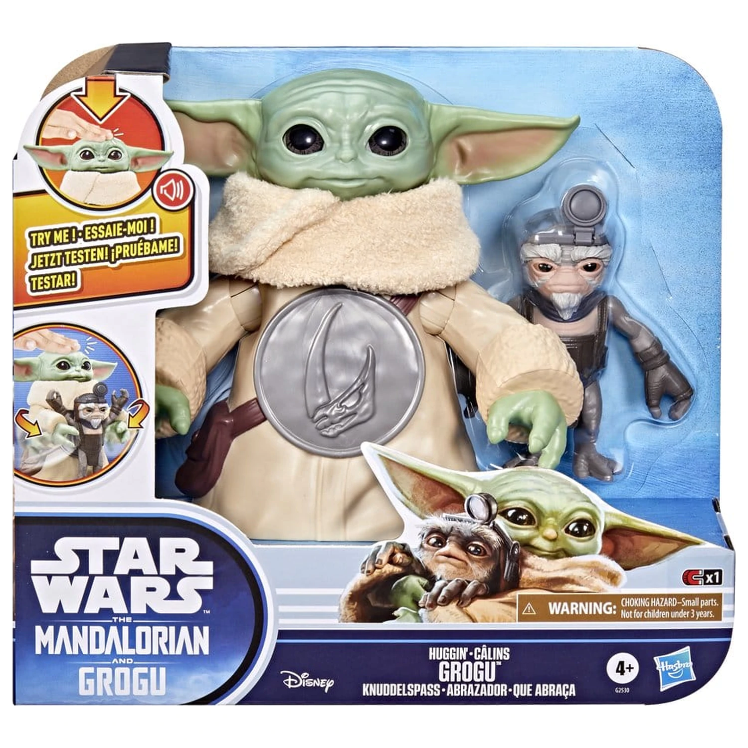 Star Wars: The Mandalorian & Grogu Electronic Action Figure Huggin' Grogu & Anzellan 17 cm product photo