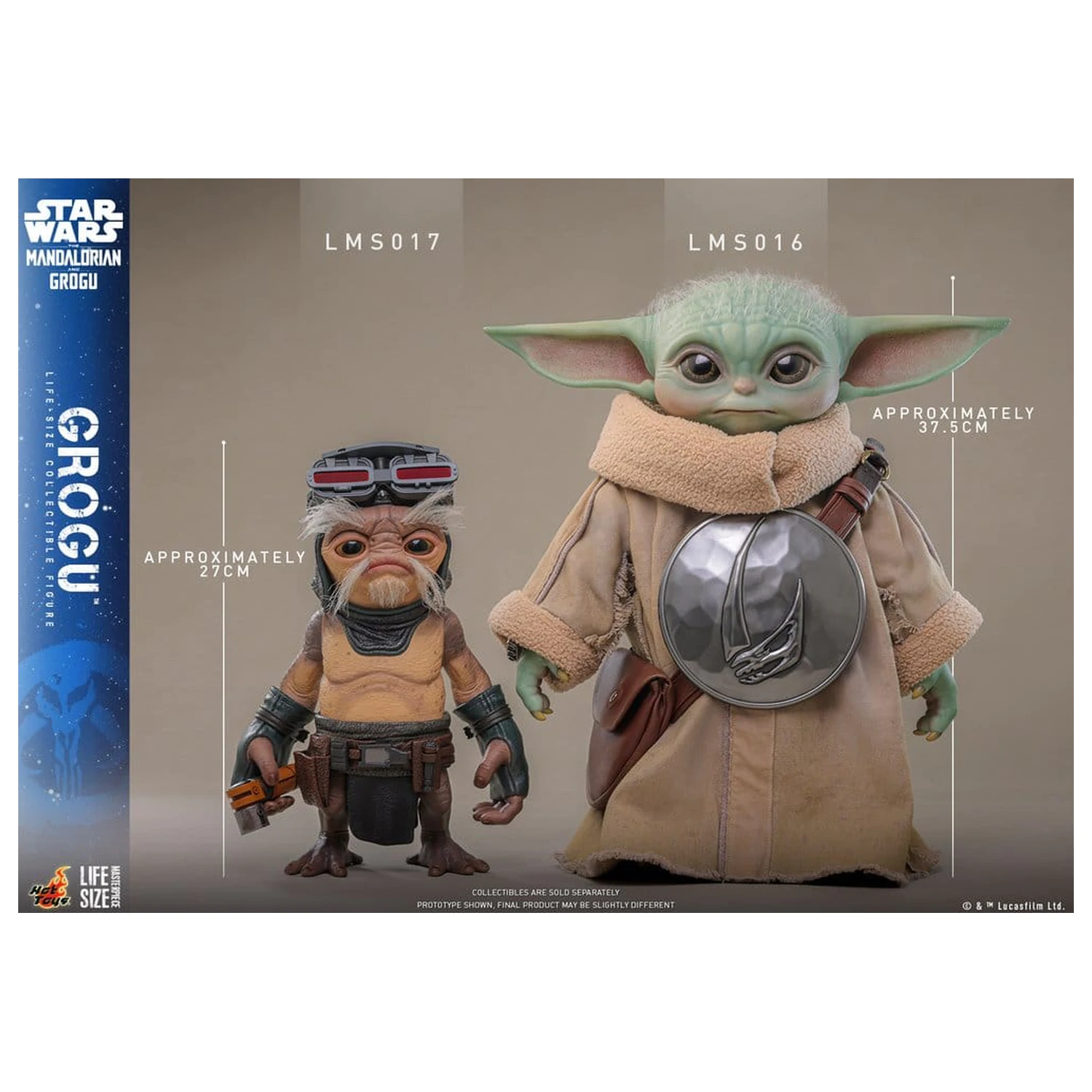 Star Wars: The Mandalorian & Grogu Life-Size Figure Grogu 38 cm product photo