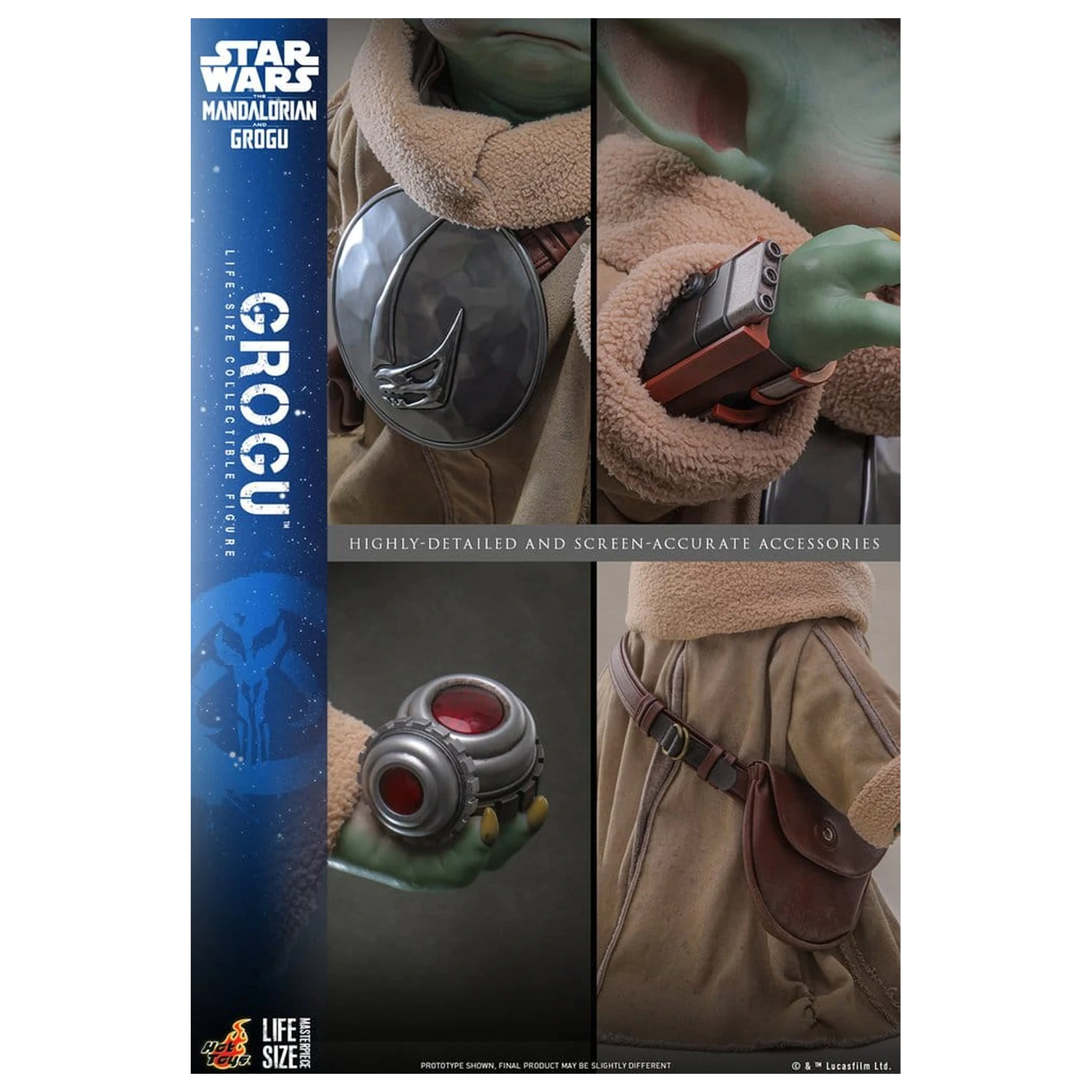 Star Wars: The Mandalorian & Grogu Life-Size Figure Grogu 38 cm product photo