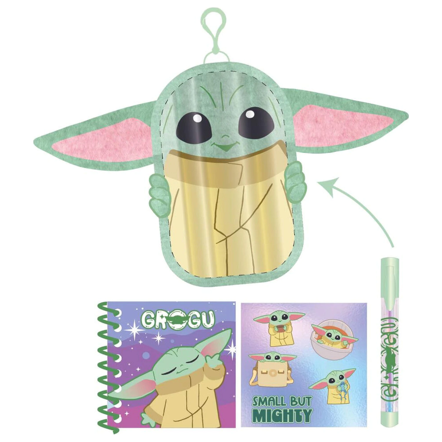 Star Wars The Mandalorian Grogu stationery set product photo