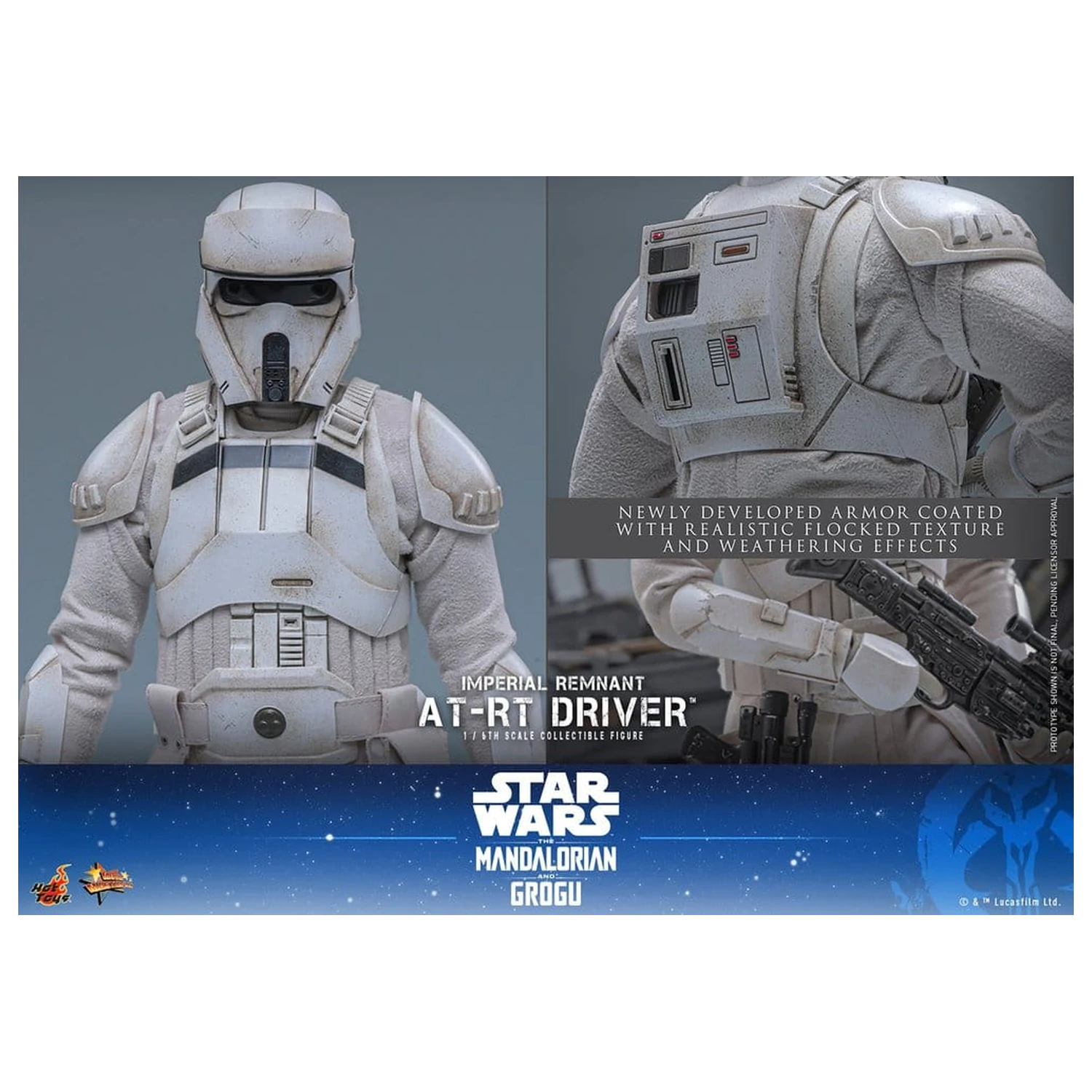 Star Wars: The Mandalorian & Grogu Movie Masterpiece Action Figure 1/6 Imperial Remnant AT-RT Driver 30 cm product photo