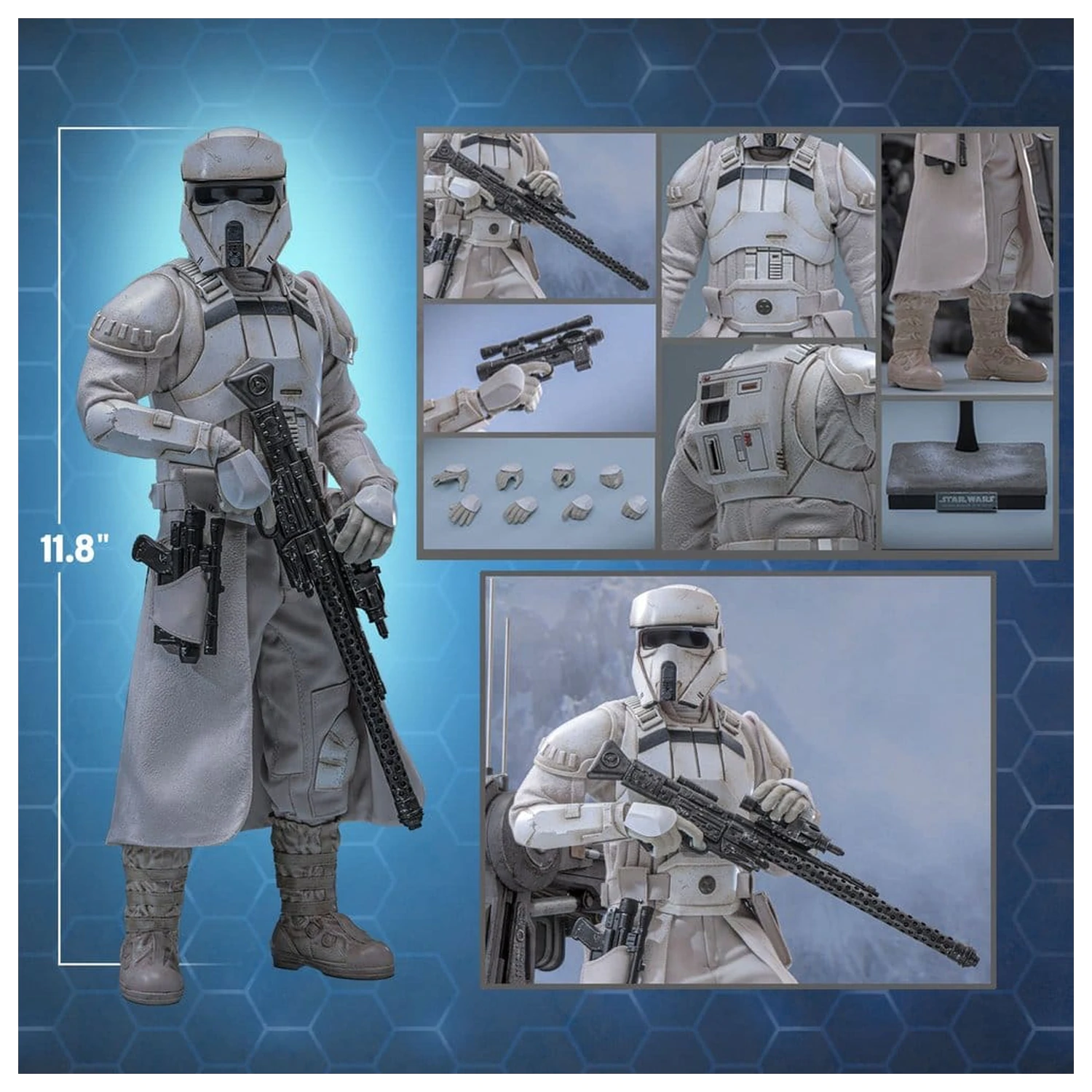 Star Wars: The Mandalorian & Grogu Movie Masterpiece Action Figure 1/6 Imperial Remnant AT-RT Driver 30 cm product photo