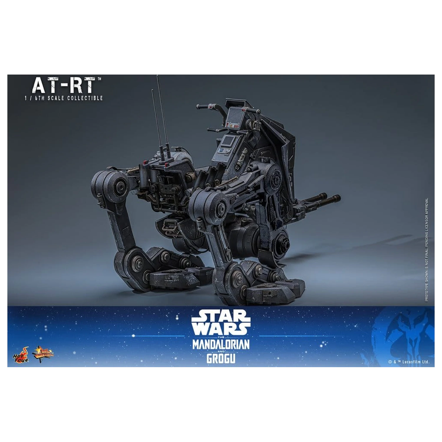 Star Wars: The Mandalorian & Grogu Movie Masterpiece Action Figure Set 1/6 Imperial Remnant AT-RT Driver & AT-RT 60 cm product photo