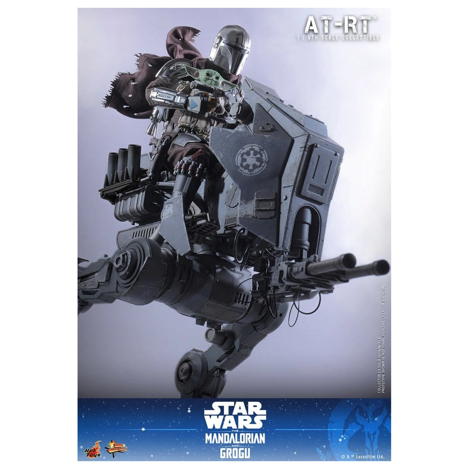 Star Wars: The Mandalorian & Grogu Movie Masterpiece Action Figure Set 1/6 Imperial Remnant AT-RT Driver & AT-RT 60 cm product photo