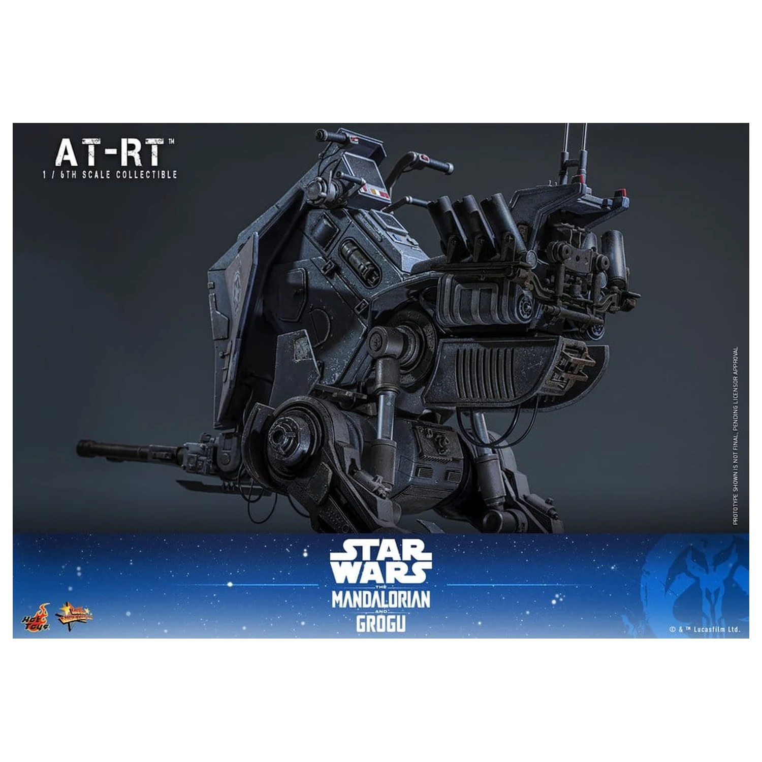 Star Wars: The Mandalorian & Grogu Movie Masterpiece Action Figure Set 1/6 Imperial Remnant AT-RT Driver & AT-RT 60 cm product photo
