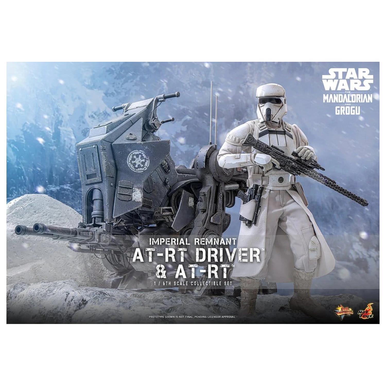 Star Wars: The Mandalorian & Grogu Movie Masterpiece Action Figure Set 1/6 Imperial Remnant AT-RT Driver & AT-RT 60 cm product photo