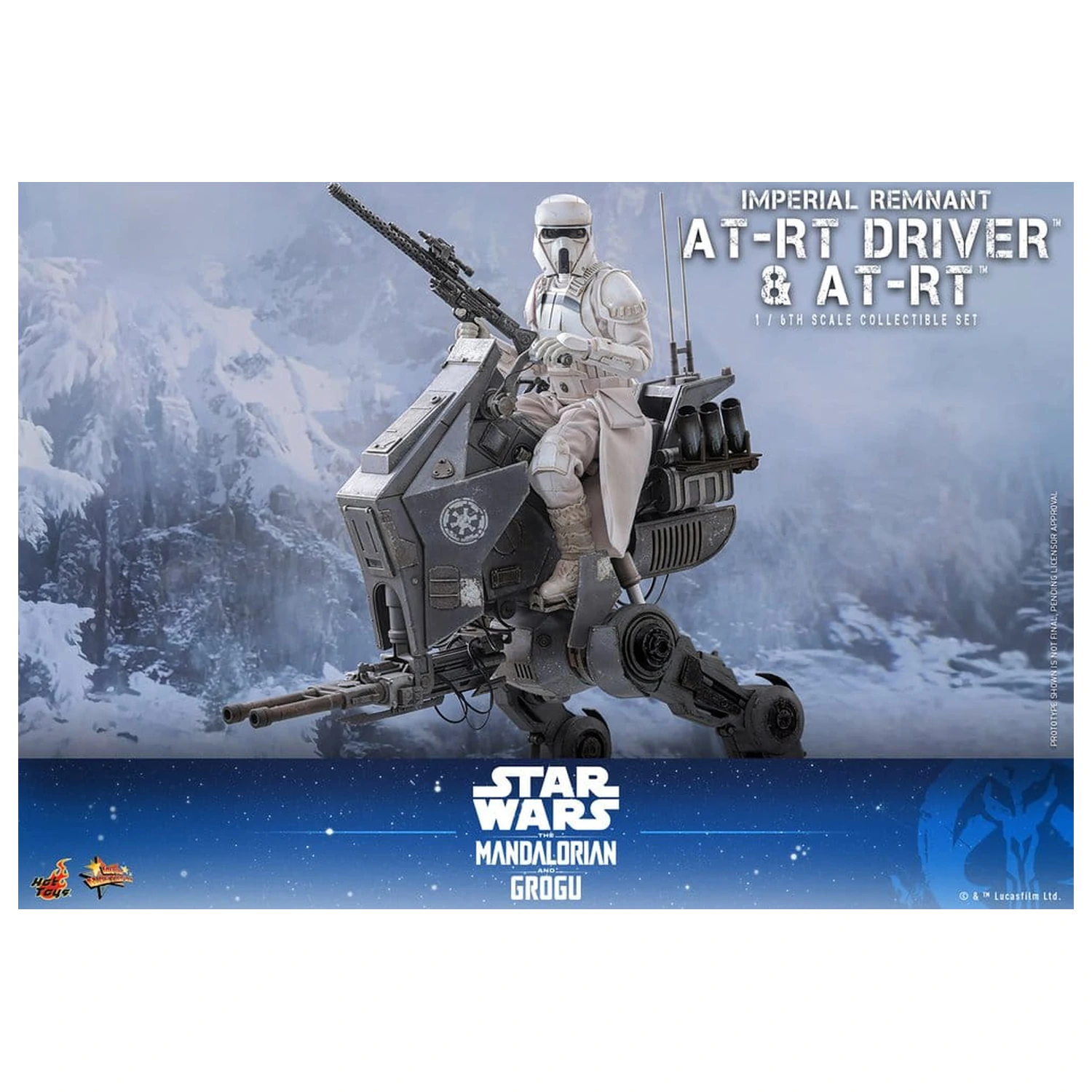 Star Wars: The Mandalorian & Grogu Movie Masterpiece Action Figure Set 1/6 Imperial Remnant AT-RT Driver & AT-RT 60 cm product photo