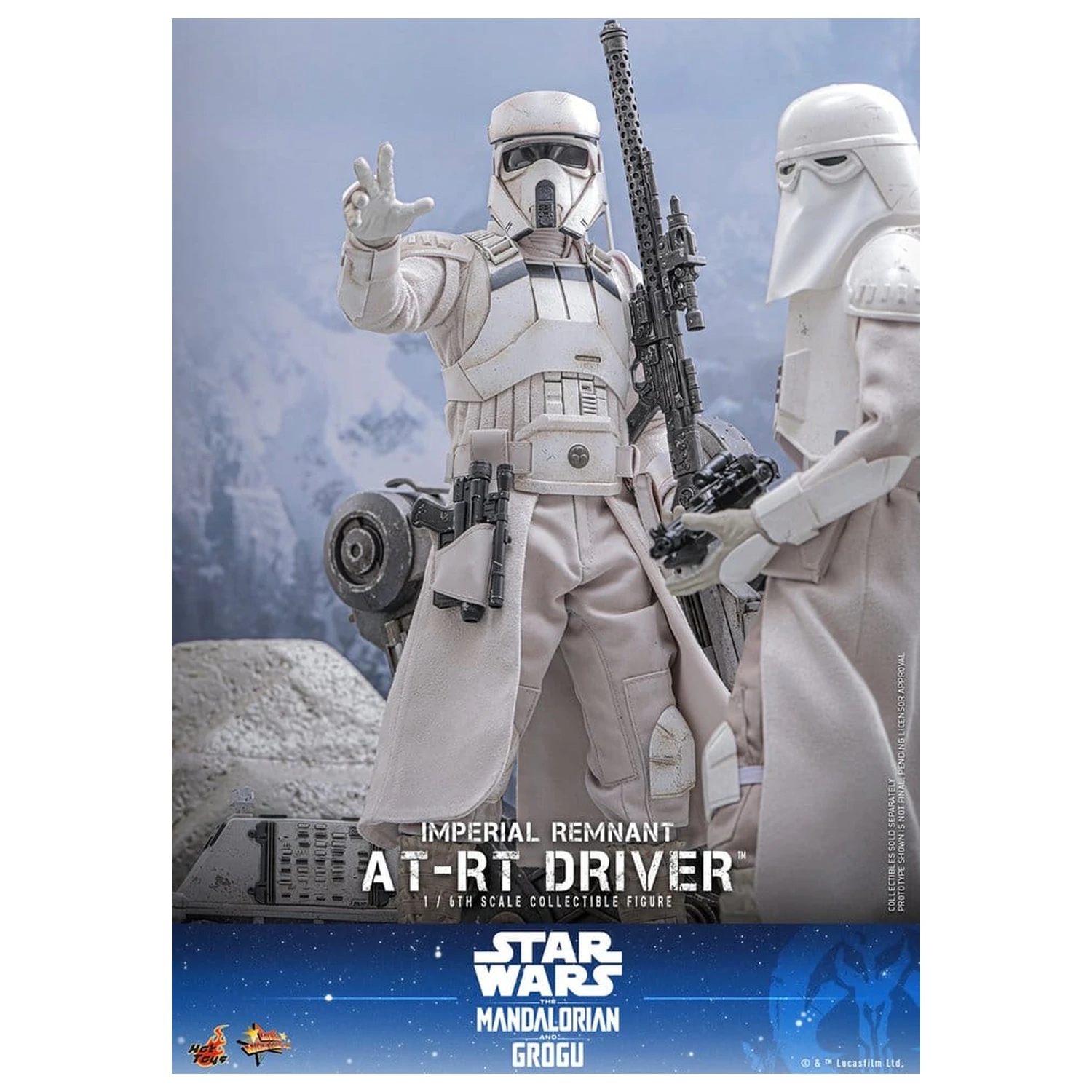 Star Wars: The Mandalorian & Grogu Movie Masterpiece Action Figure Set 1/6 Imperial Remnant AT-RT Driver & AT-RT 60 cm product photo
