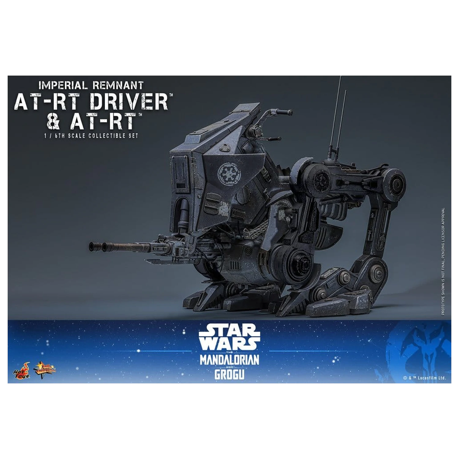 Star Wars: The Mandalorian & Grogu Movie Masterpiece Action Figure Set 1/6 Imperial Remnant AT-RT Driver & AT-RT 60 cm product photo