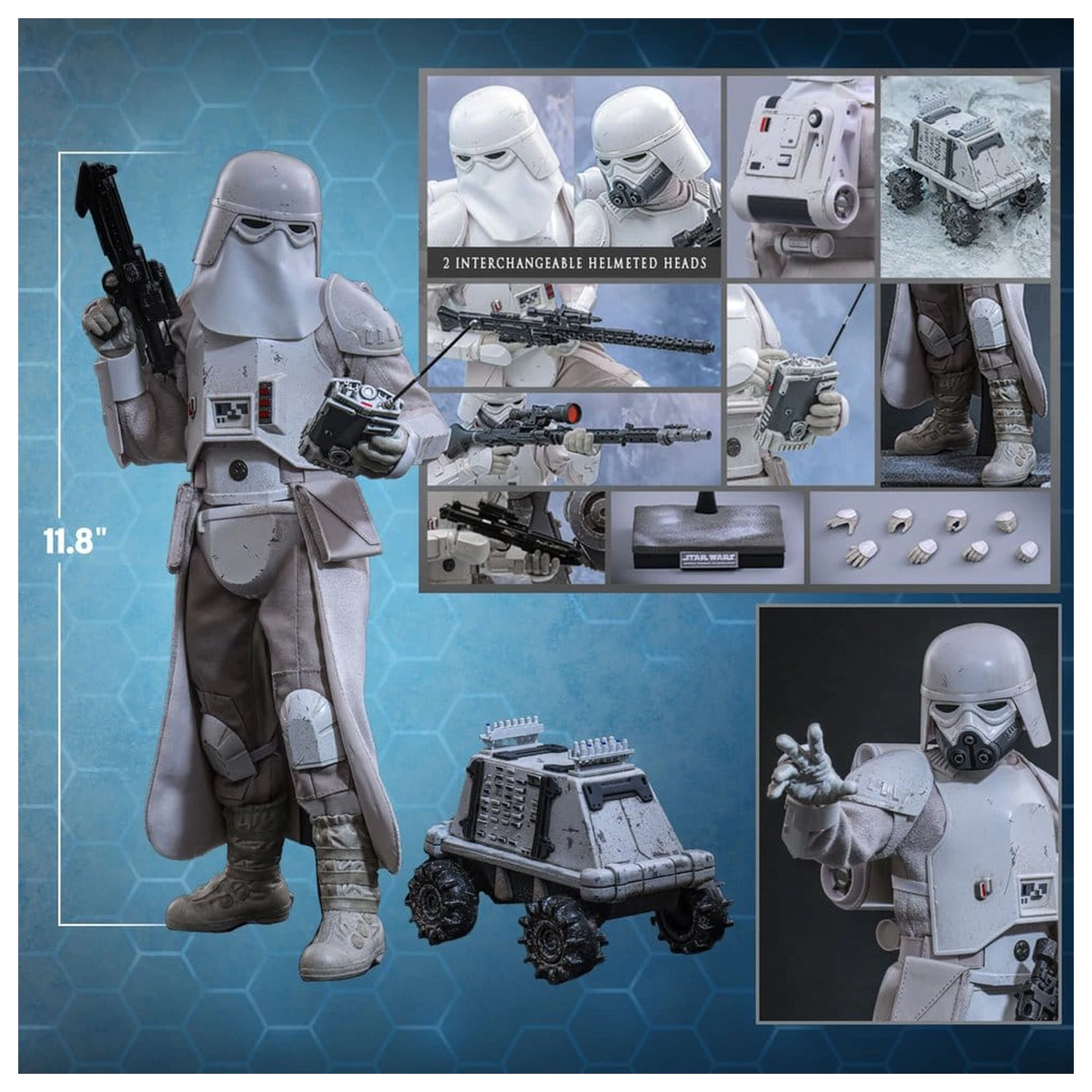 Star Wars: The Mandalorian & Grogu Movie Masterpiece Action Figure 1/6 Imperial Remnant Snowtrooper 30 cm product photo