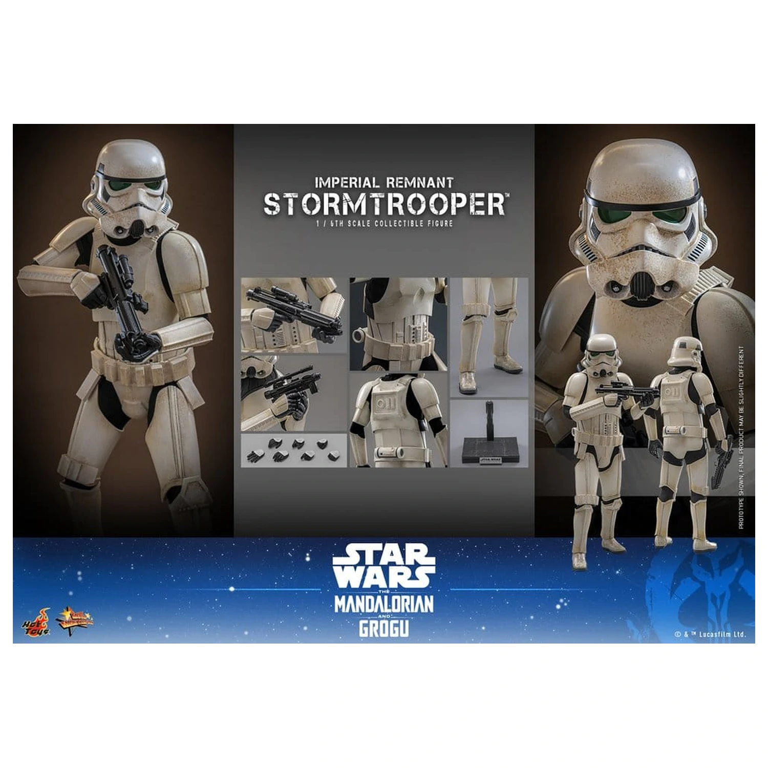 Star Wars: The Mandalorian & Grogu Movie Masterpiece Action Figure 1/6 Imperial Remnant Stormtrooper 30 cm product photo