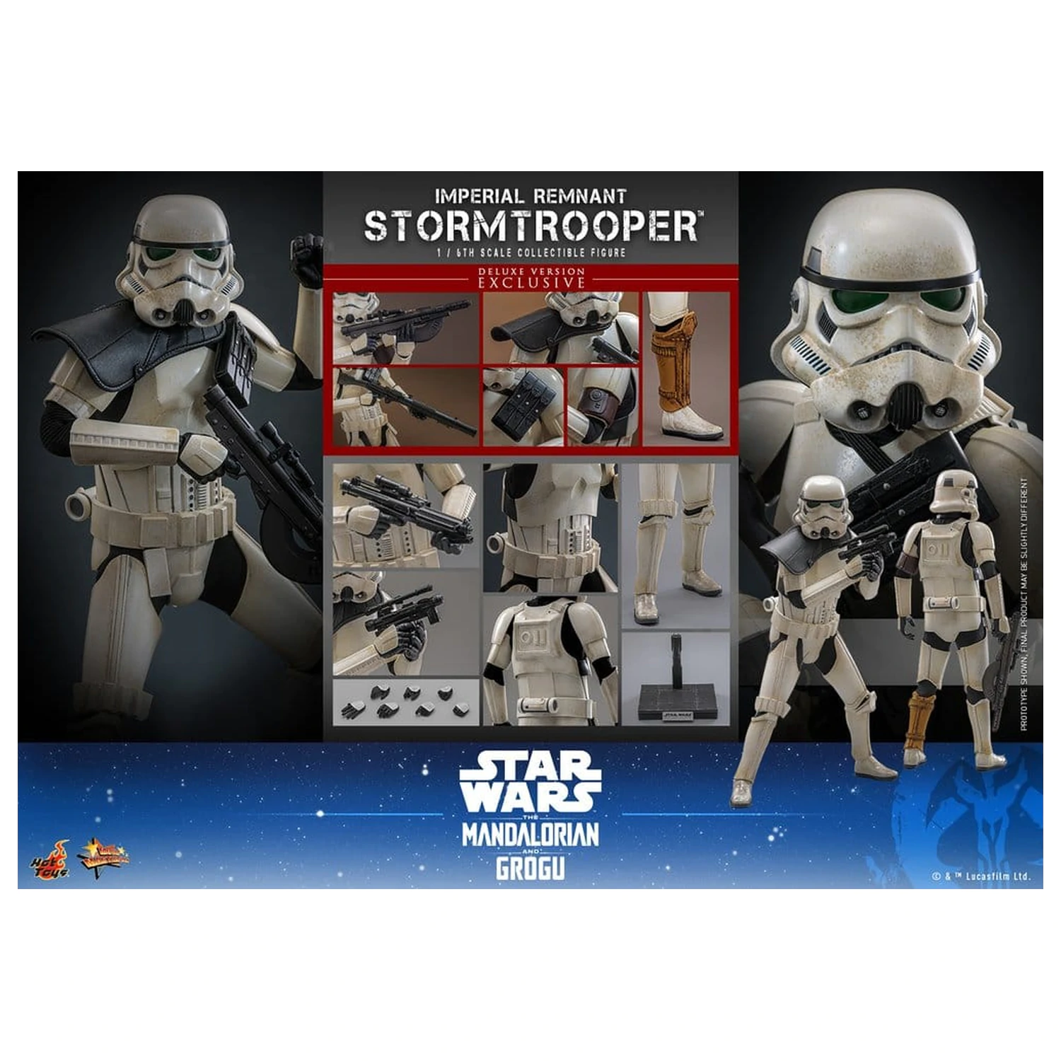 Star Wars: The Mandalorian & Grogu Movie Masterpiece Action Figure 1/6 Imperial Remnant Stormtrooper (Deluxe Version) 30 cm product photo