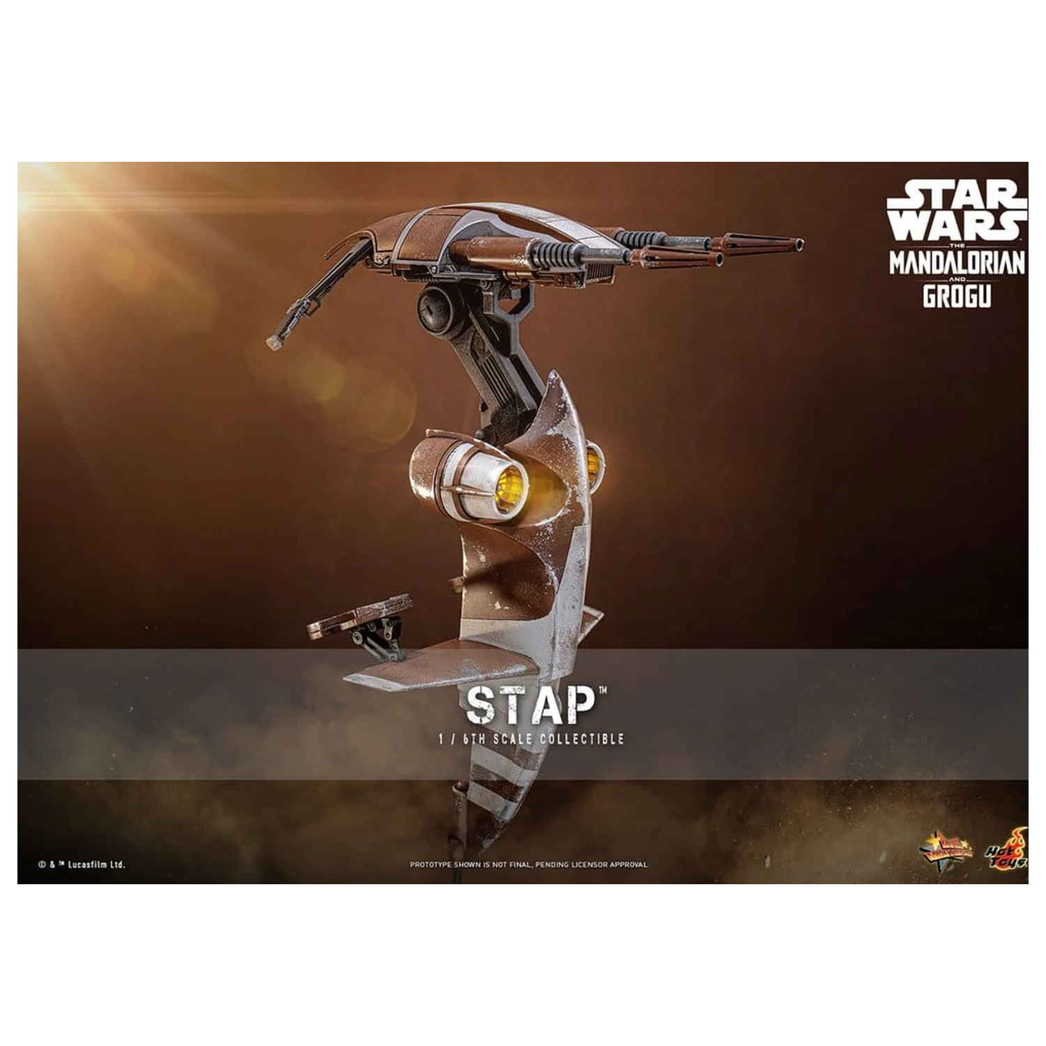 Star Wars: The Mandalorian & Grogu Movie Masterpiece Accessory 1/6 STAP 32 cm product photo