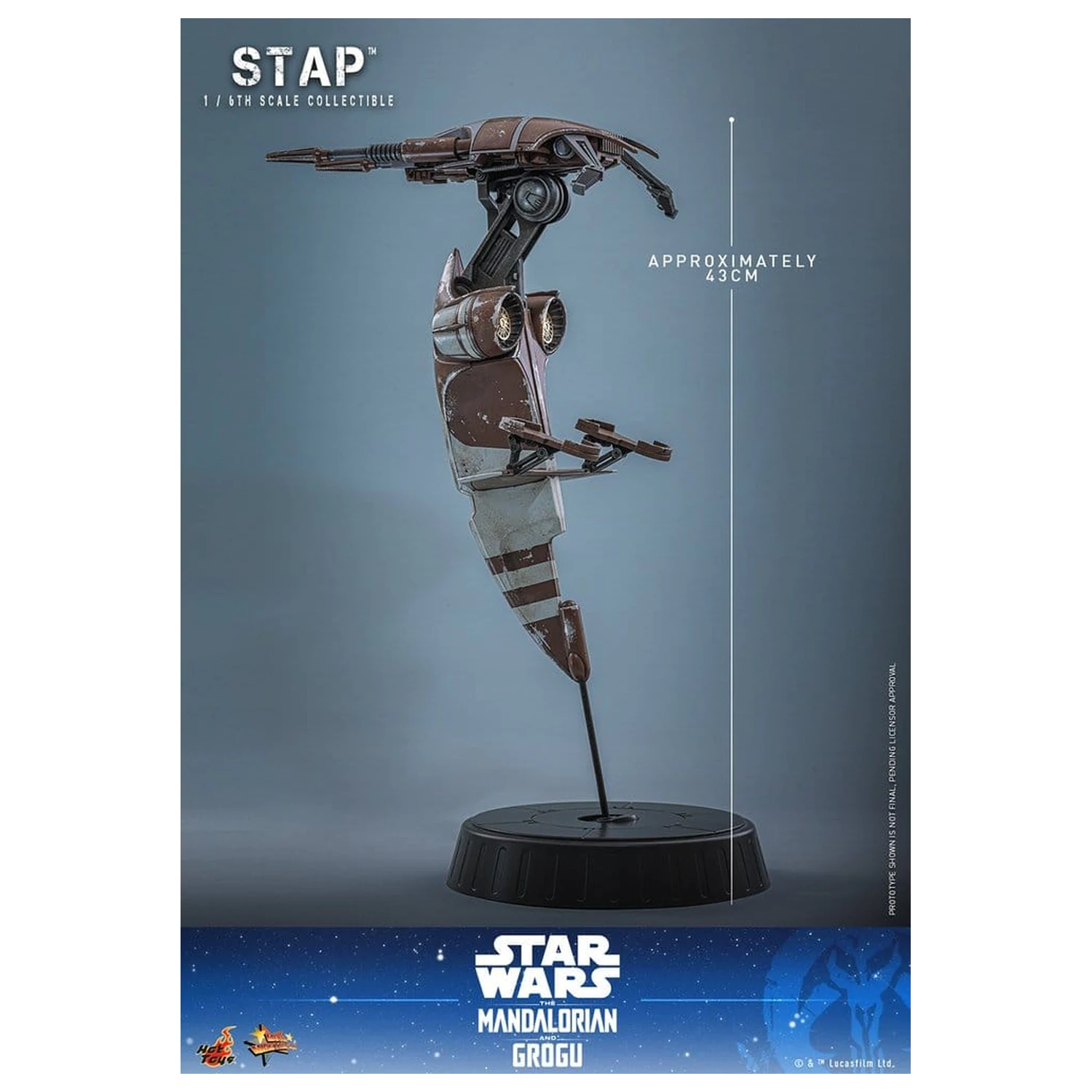 Star Wars: The Mandalorian & Grogu Movie Masterpiece Accessory 1/6 STAP 32 cm product photo