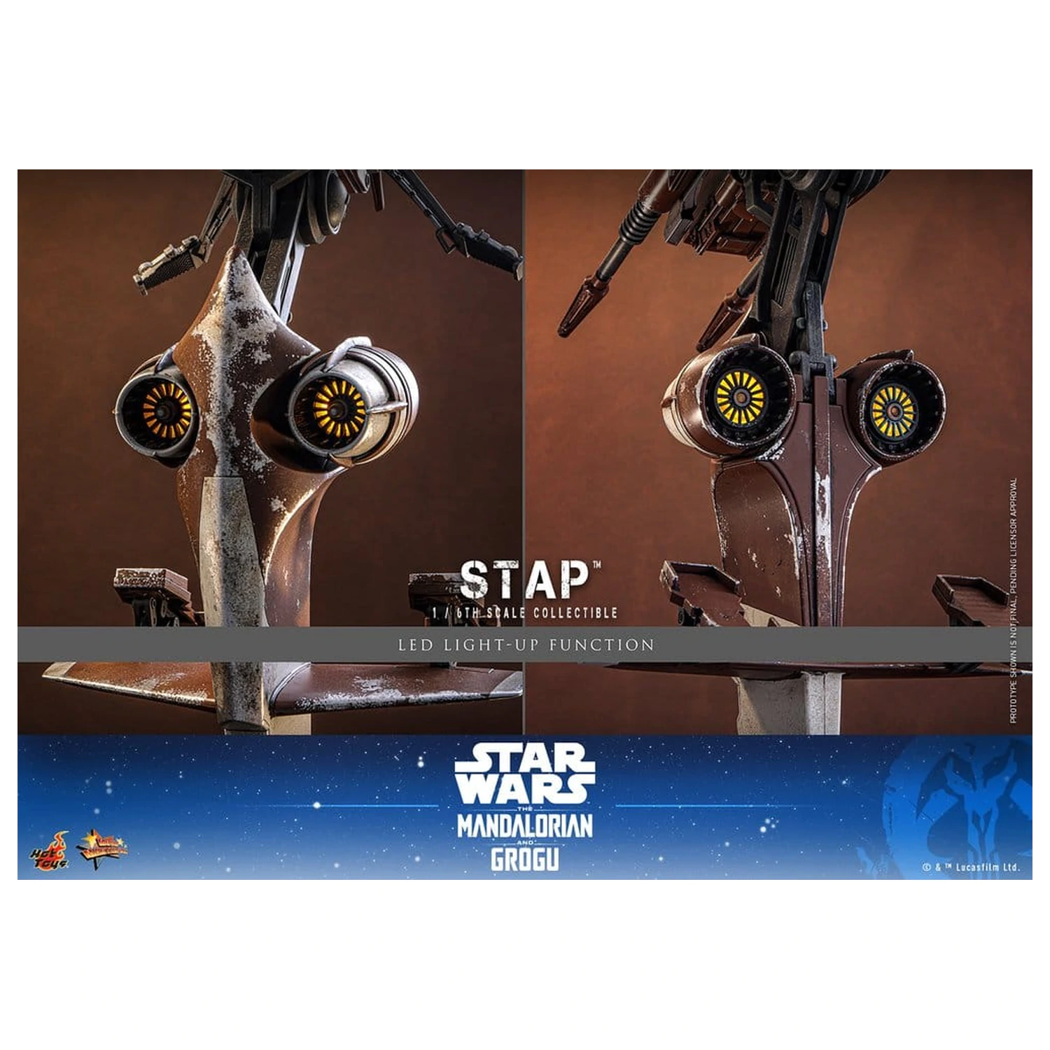 Star Wars: The Mandalorian & Grogu Movie Masterpiece Accessory 1/6 STAP 32 cm product photo