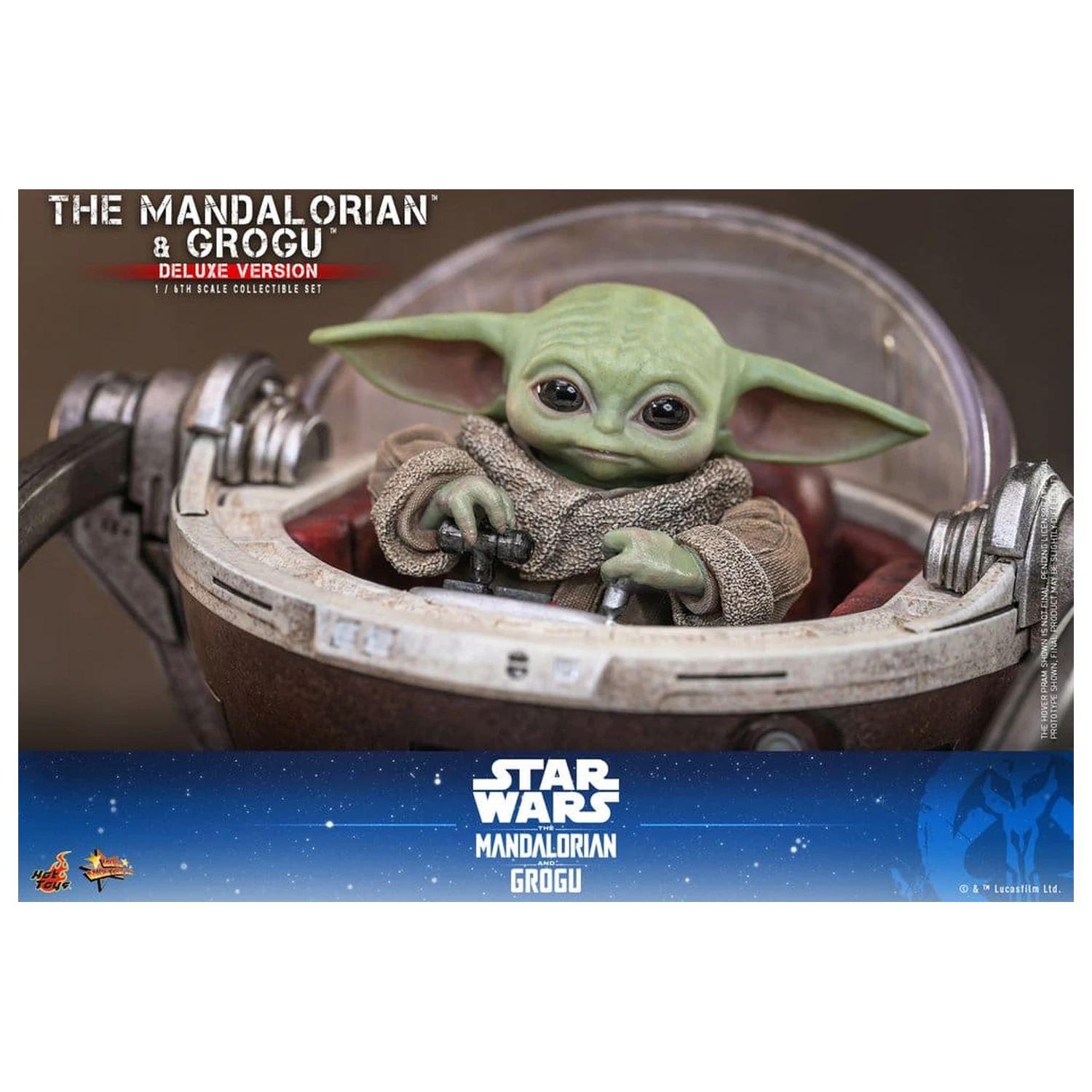 Star Wars: The Mandalorian & Grogu Movie Masterpiece Action Figure 1/6 The Mandalorian and Grogu (Deluxe Version) 31 cm product photo