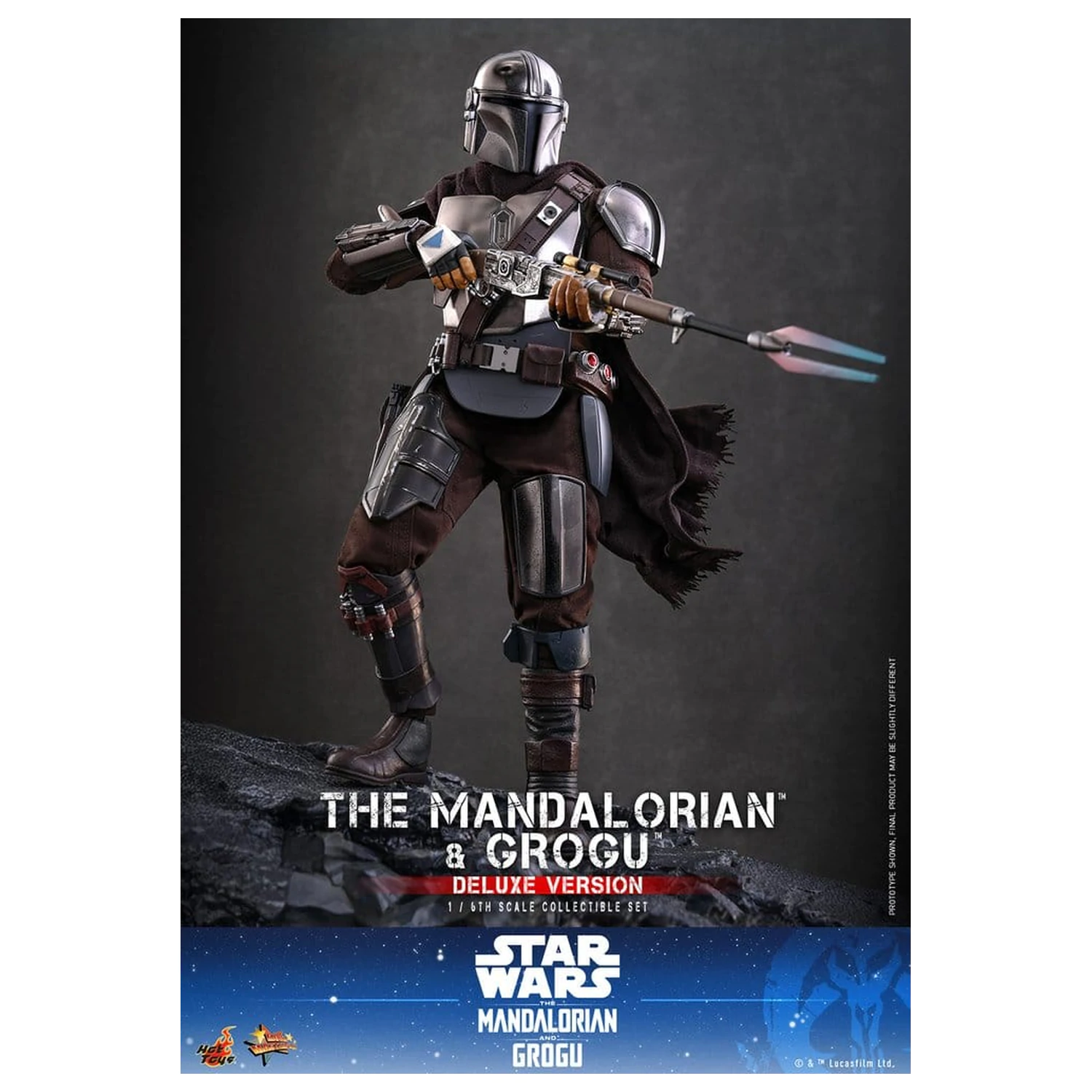 Star Wars: The Mandalorian & Grogu Movie Masterpiece Action Figure 1/6 The Mandalorian and Grogu (Deluxe Version) 31 cm product photo