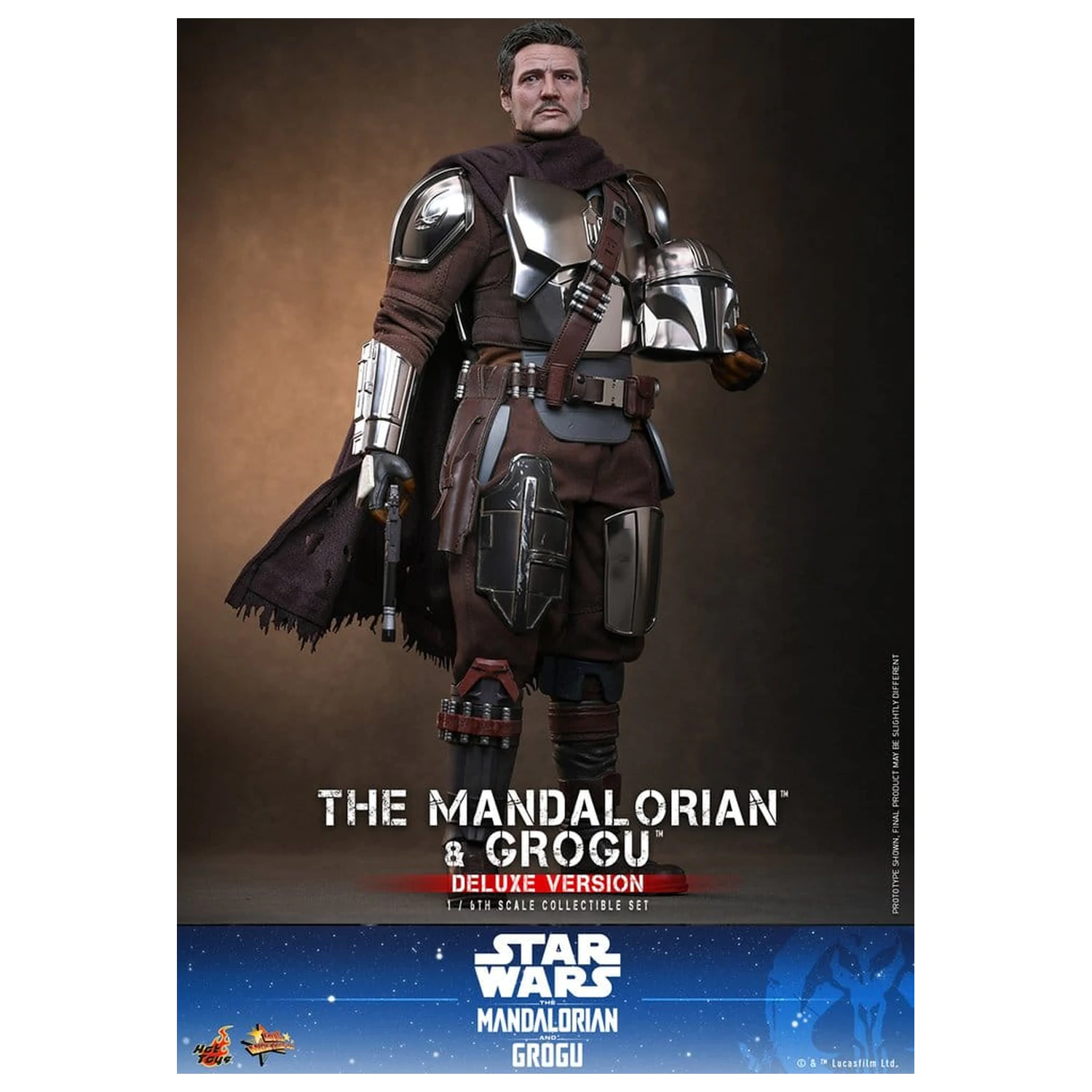 Star Wars: The Mandalorian & Grogu Movie Masterpiece Action Figure 1/6 The Mandalorian and Grogu (Deluxe Version) 31 cm product photo