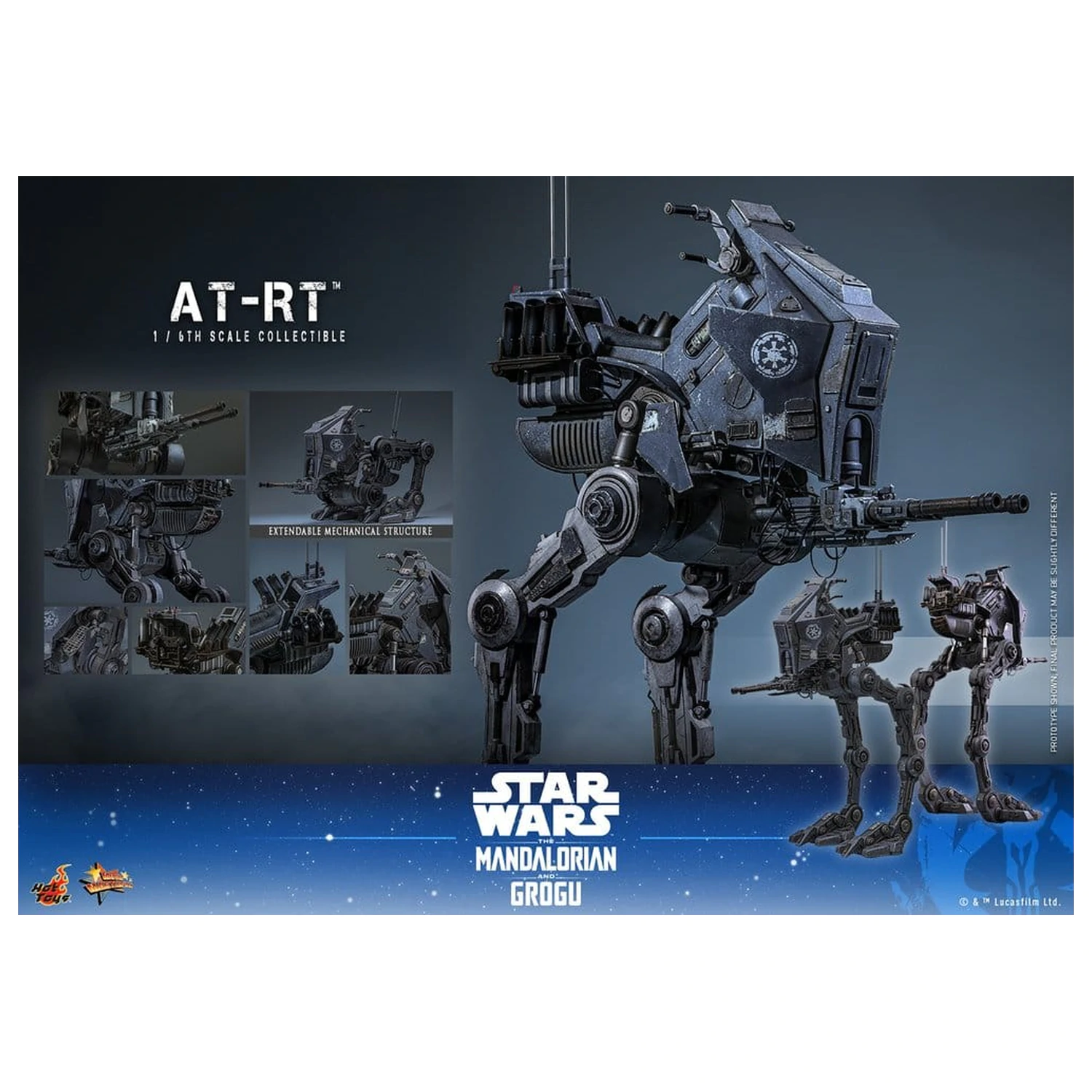 Star Wars: The Mandalorian & Grogu Movie Masterpiece Vehicle 1/6 AT-RT 60 cm product photo