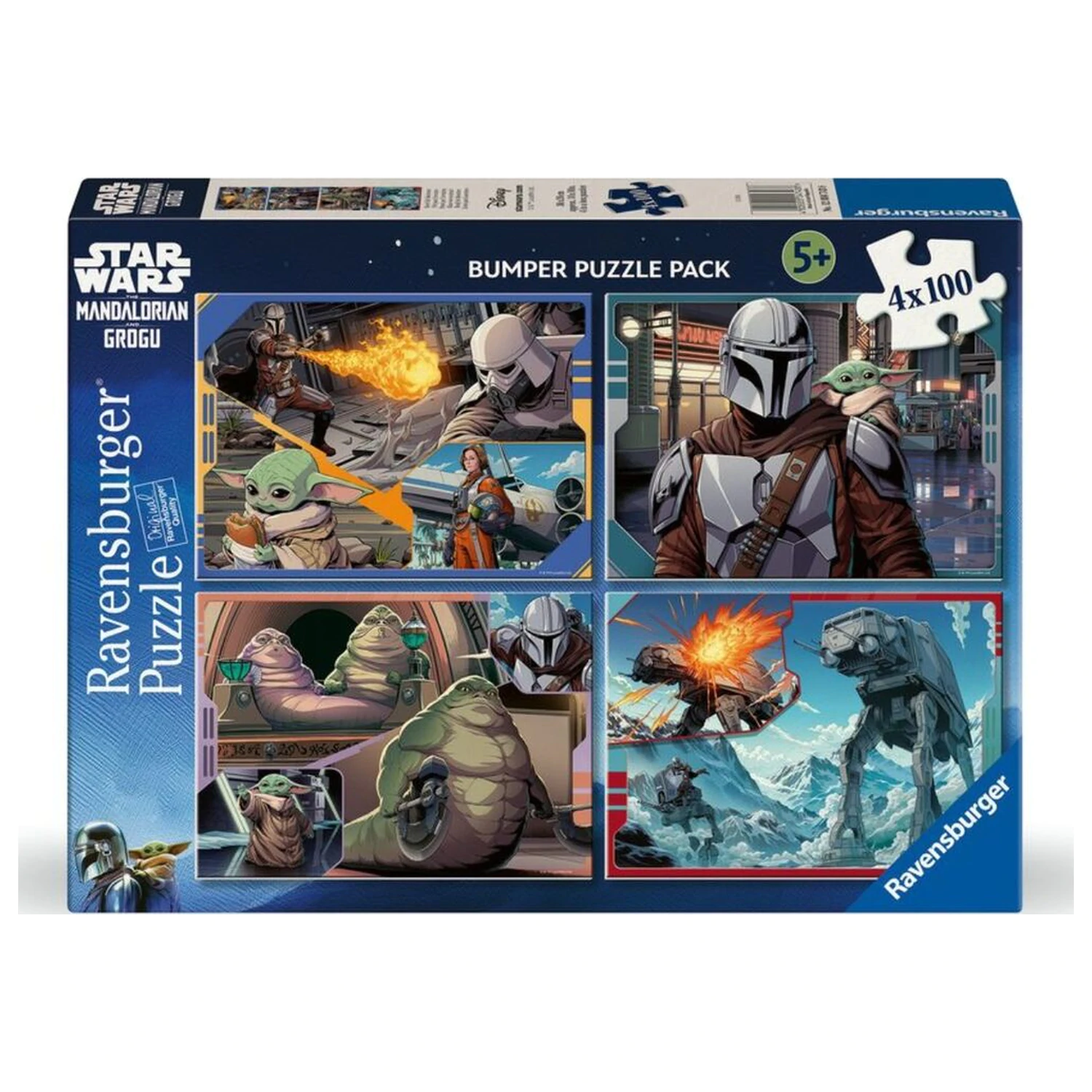 Star Wars The Mandalorian & Grogu puzzle 4x100pcs product photo