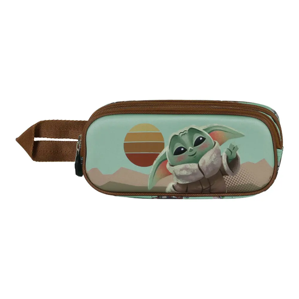 Star Wars The Mandalorian Grogu Say Hi 3D double pencil case termékfotó