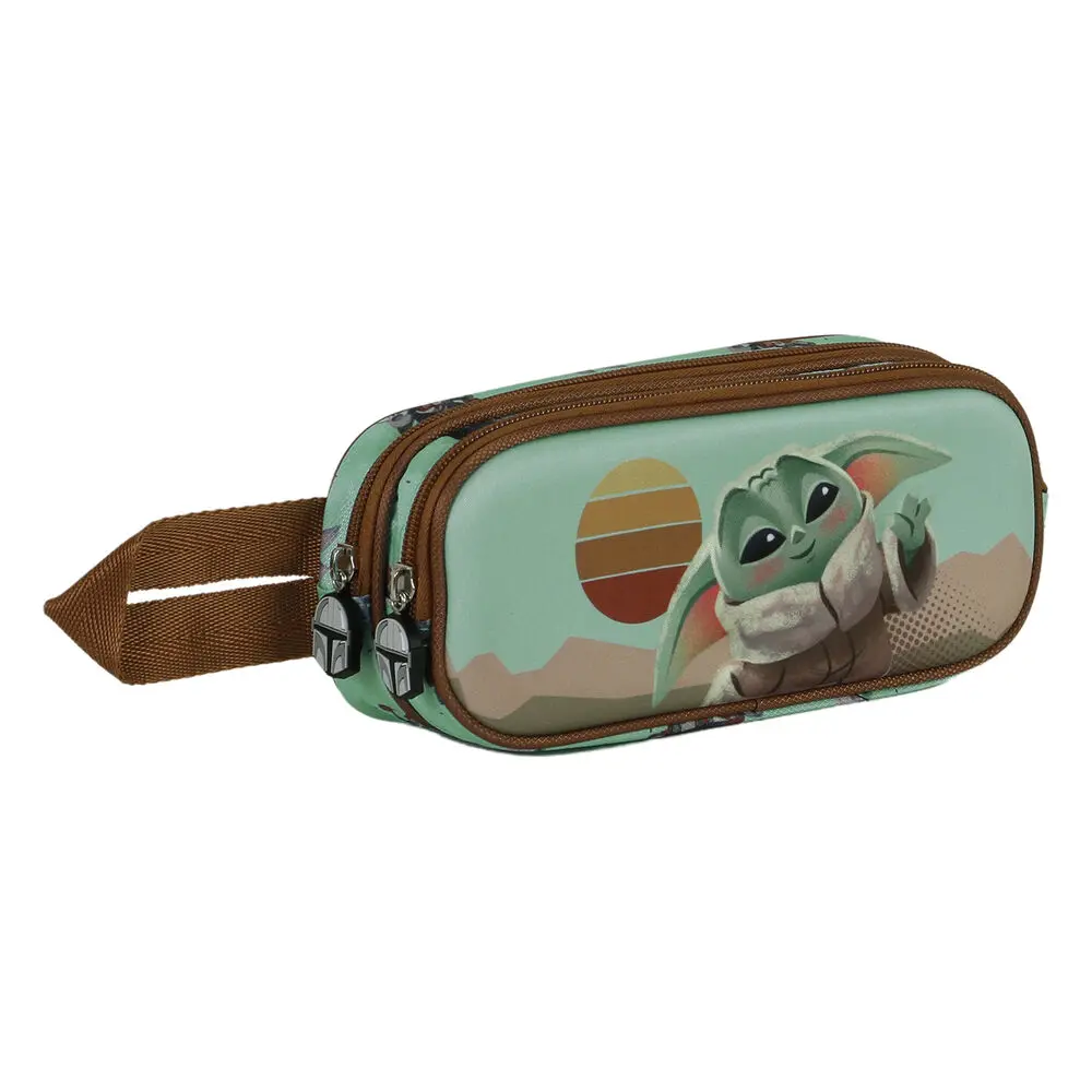 Star Wars The Mandalorian Grogu Say Hi 3D double pencil case termékfotó