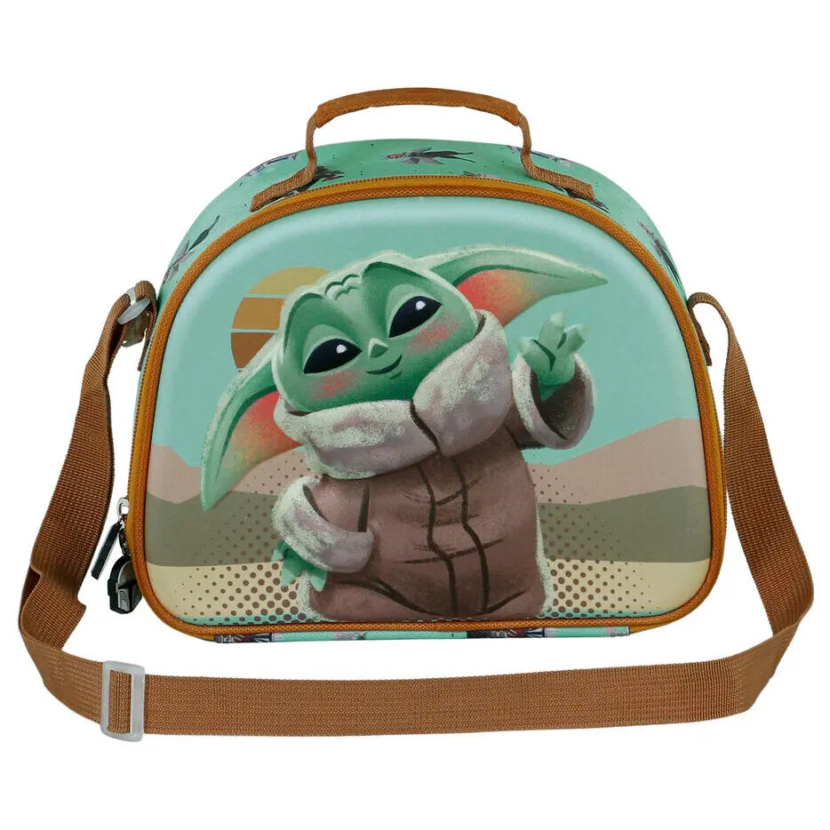 Star Wars The Mandalorian Grogu Say Hi 3D lunch bag termékfotó