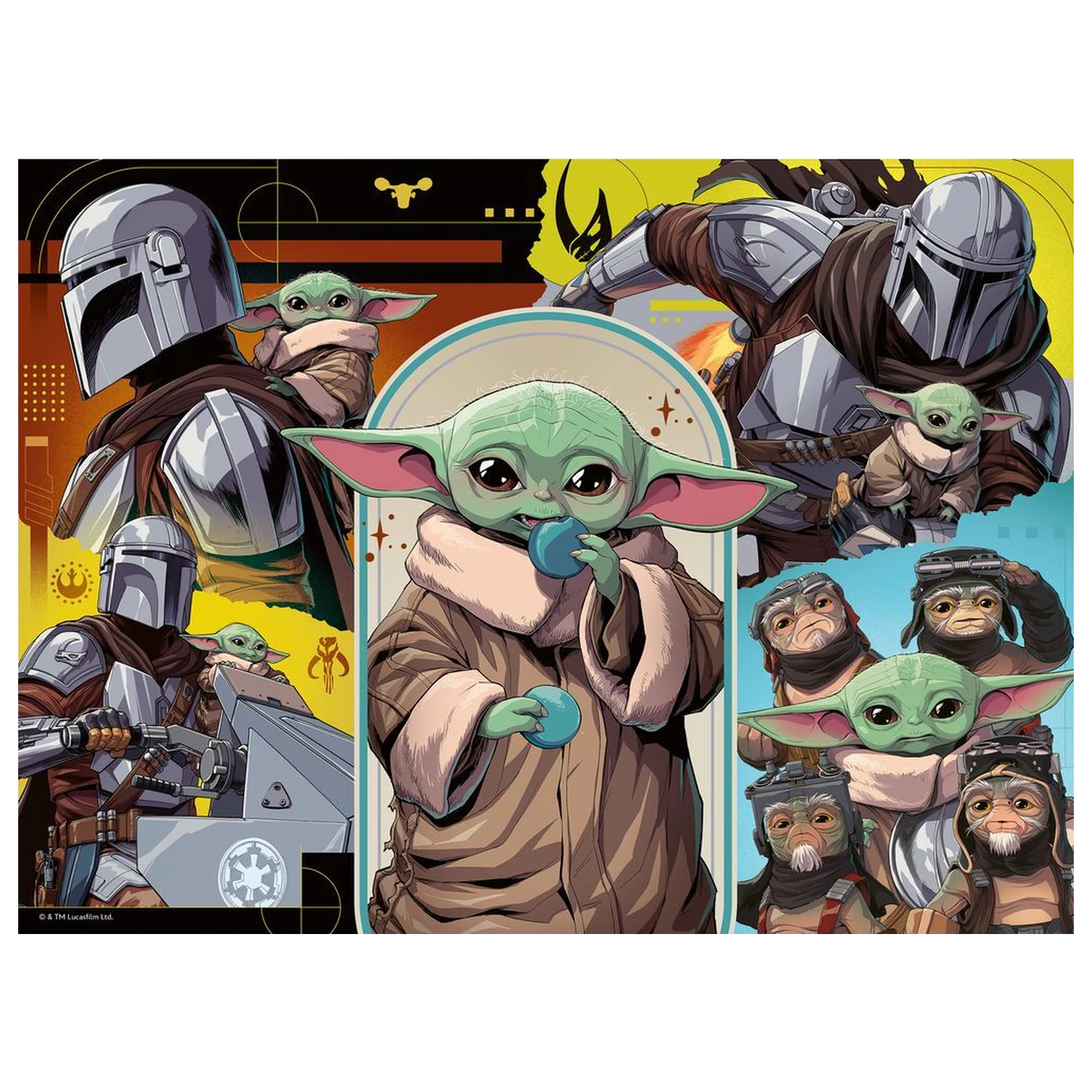 Star Wars The Mandalorian & Grogu XXL puzzle 100pcs product photo