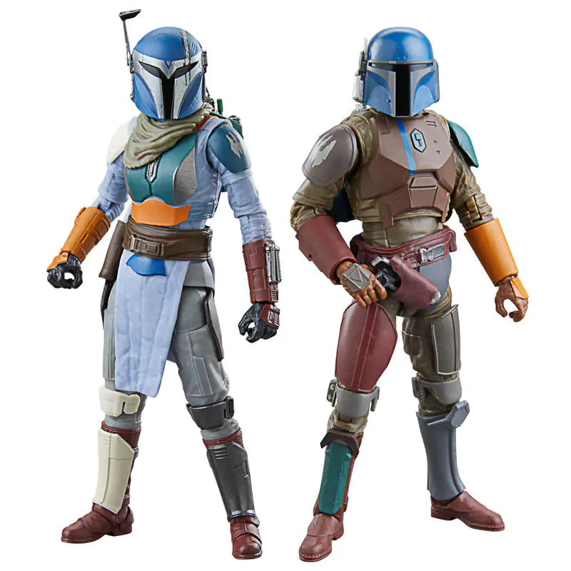 Star Wars The Mandalorian - Mandalorian & Shriek-Hawk Trainers set 2 figures 15cm product photo