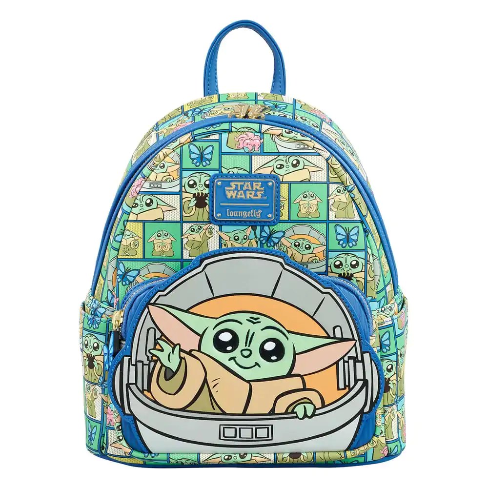 Star Wars: The Mandalorian by Loungefly Backpack Mini Grogu Squares product photo