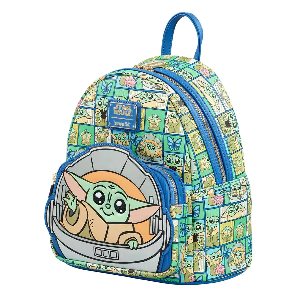 Star Wars: The Mandalorian by Loungefly Backpack Mini Grogu Squares product photo