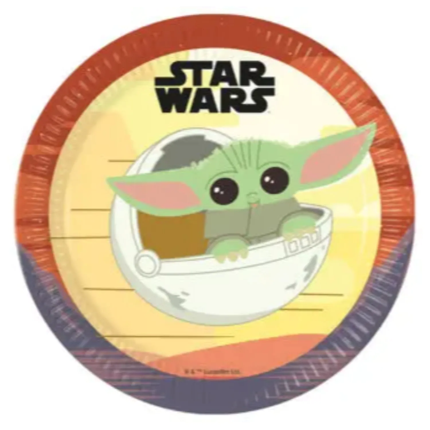 Star Wars The Mandalorian Paper Plates 8 pcs 23 cm FSC product photo