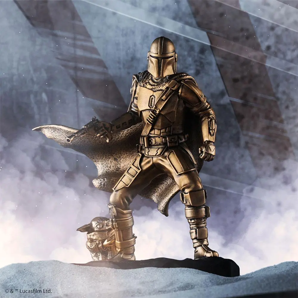 Star Wars The Mandalorian Pewter Collectible Statue Mandalorian (Gilt) Limited Edition 20 cm product photo