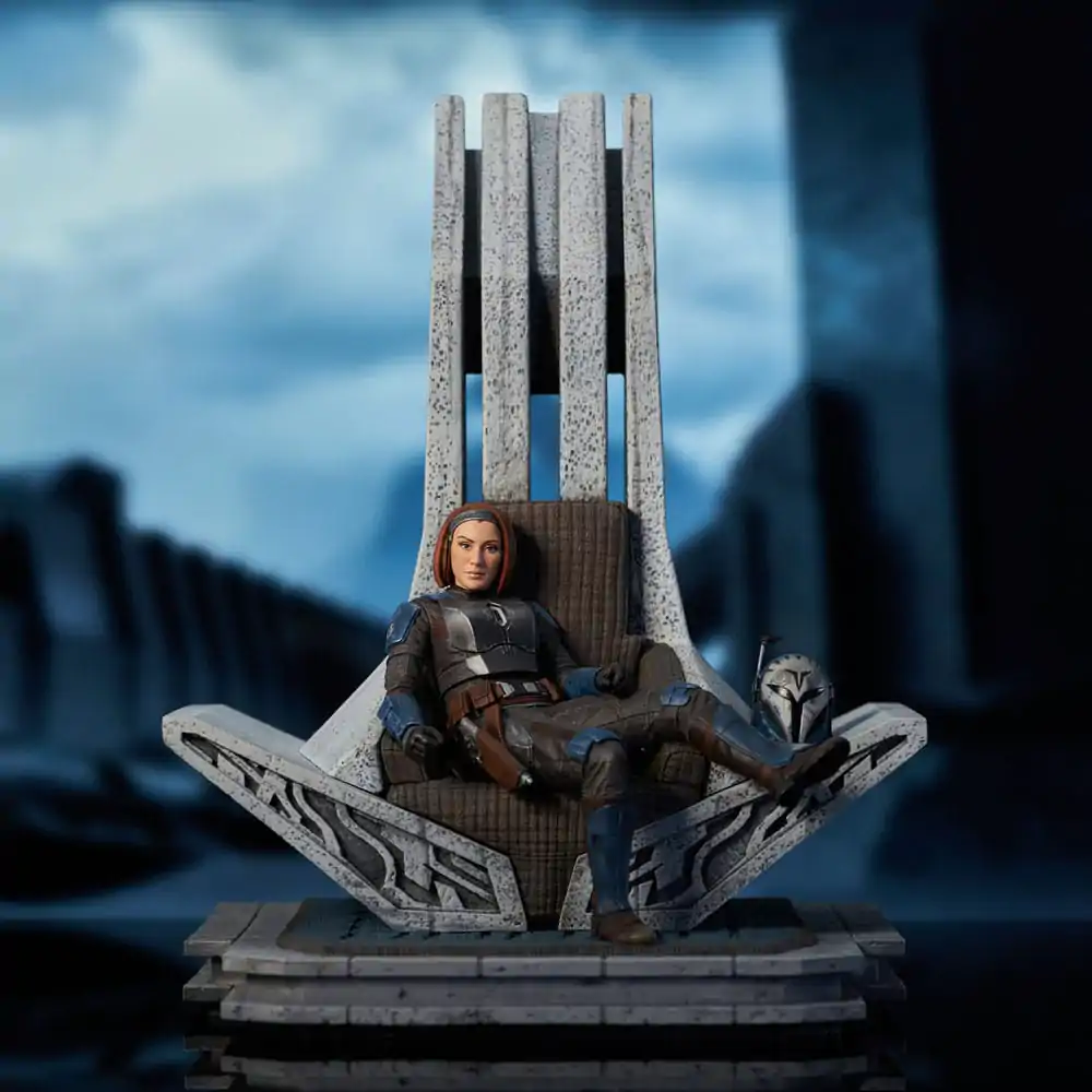 Star Wars: The Mandalorian Premier Collection Statue 1/7 Bo-Katan Kryze on Throne 35 cm termékfotó