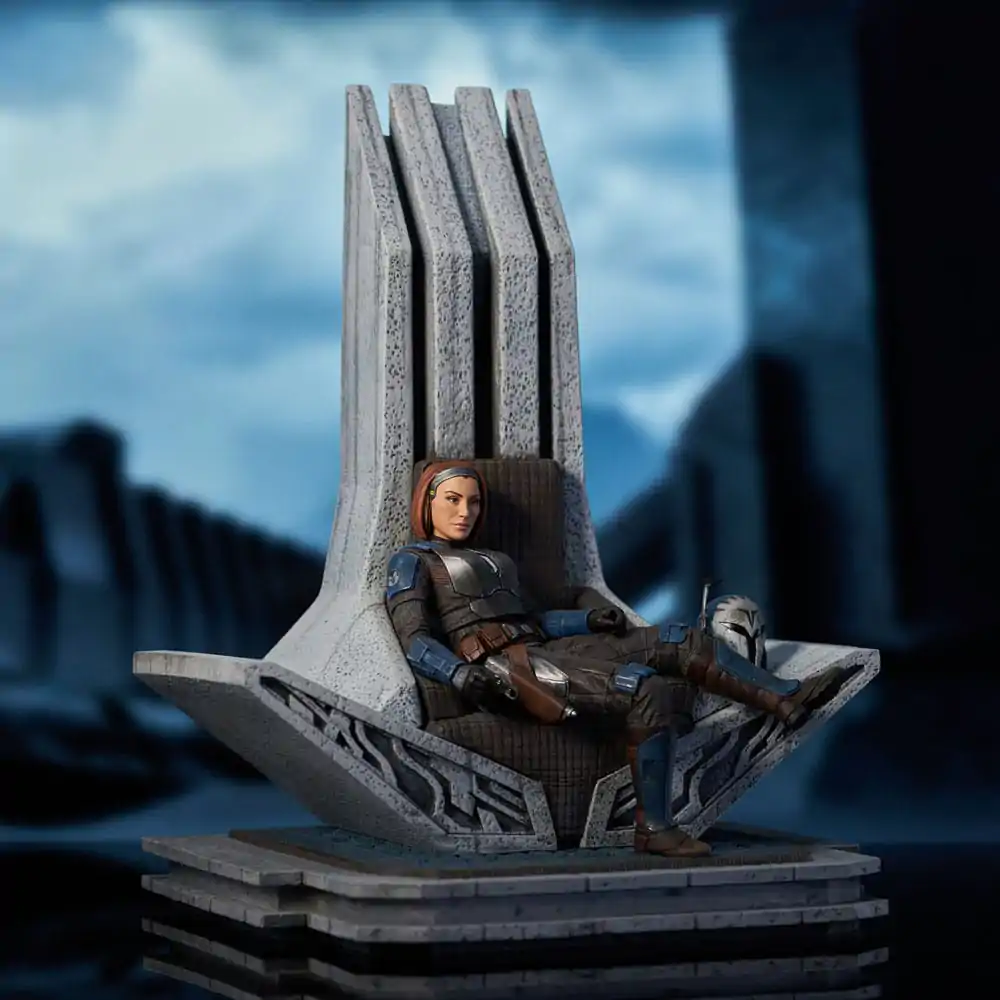 Star Wars: The Mandalorian Premier Collection Statue 1/7 Bo-Katan Kryze on Throne 35 cm termékfotó