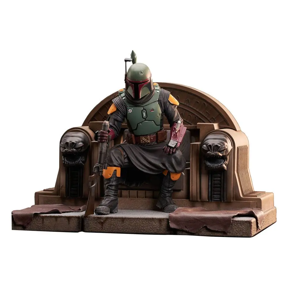 Star Wars: The Mandalorian Premier Collection Statue 1/7 Boba Fett on Throne 24 cm product photo