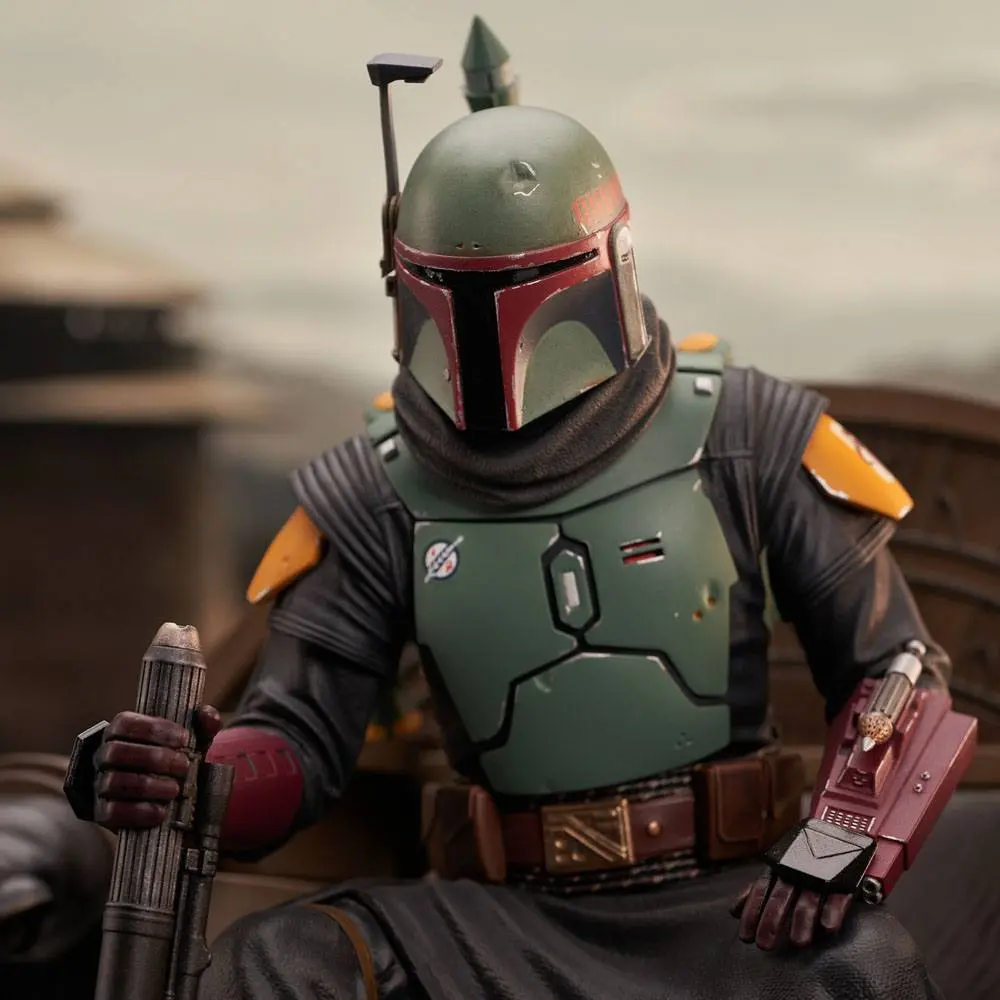 Star Wars: The Mandalorian Premier Collection Statue 1/7 Boba Fett on Throne 24 cm product photo