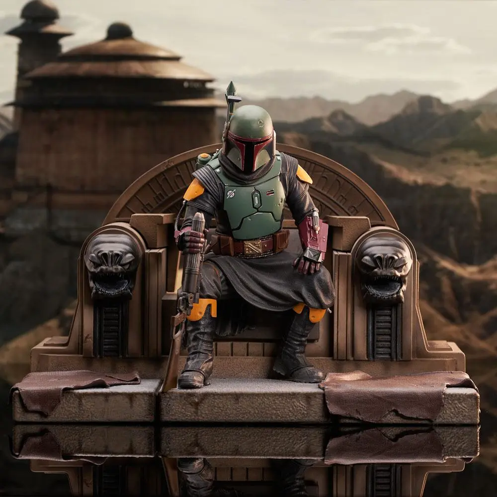 Star Wars: The Mandalorian Premier Collection Statue 1/7 Boba Fett on Throne 24 cm product photo