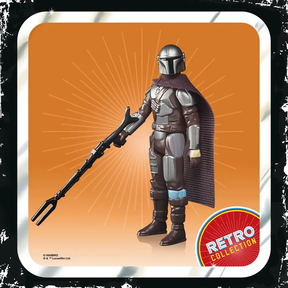 Star Wars The Mandalorian Retro Collection Action Figure 2022 The Mandalorian (Beskar) 10 cm product photo