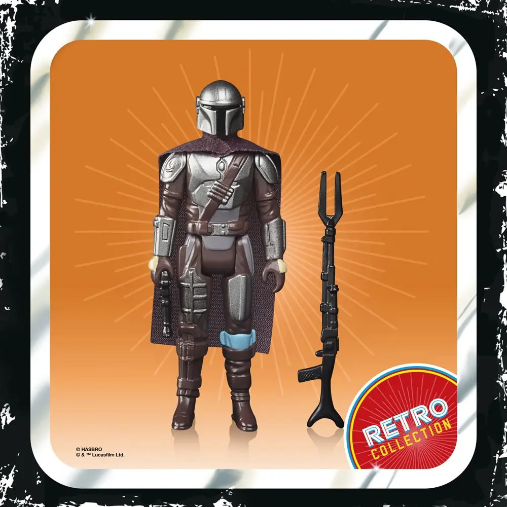 Star Wars The Mandalorian Retro Collection Action Figure 2022 The Mandalorian (Beskar) 10 cm product photo