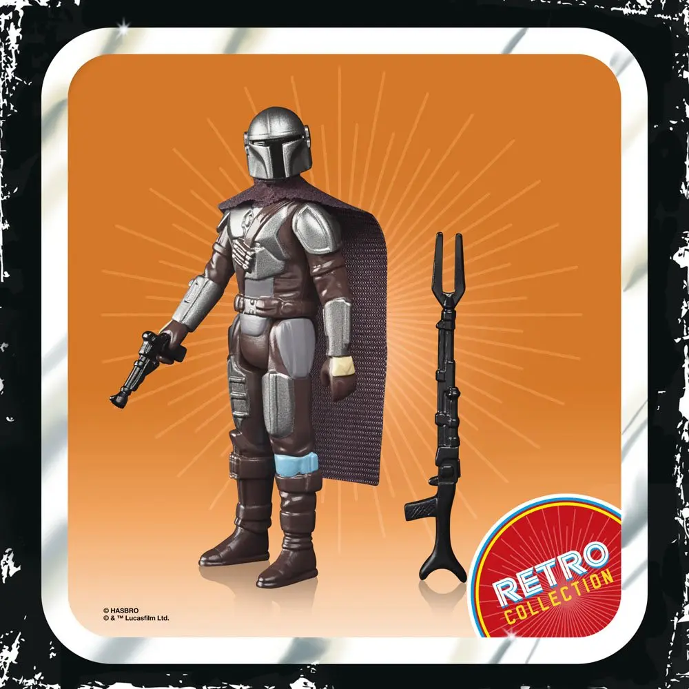 Star Wars The Mandalorian Retro Collection Action Figure 2022 The Mandalorian (Beskar) 10 cm product photo