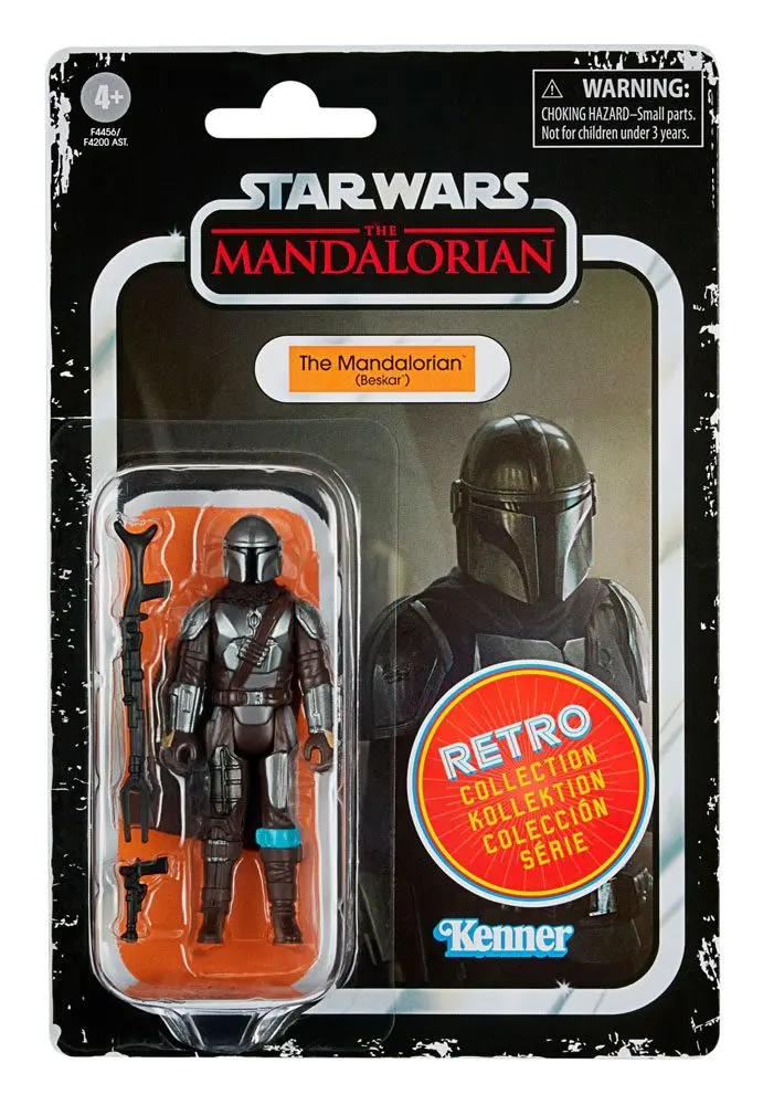 Star Wars The Mandalorian Retro Collection Action Figure 2022 The Mandalorian (Beskar) 10 cm product photo