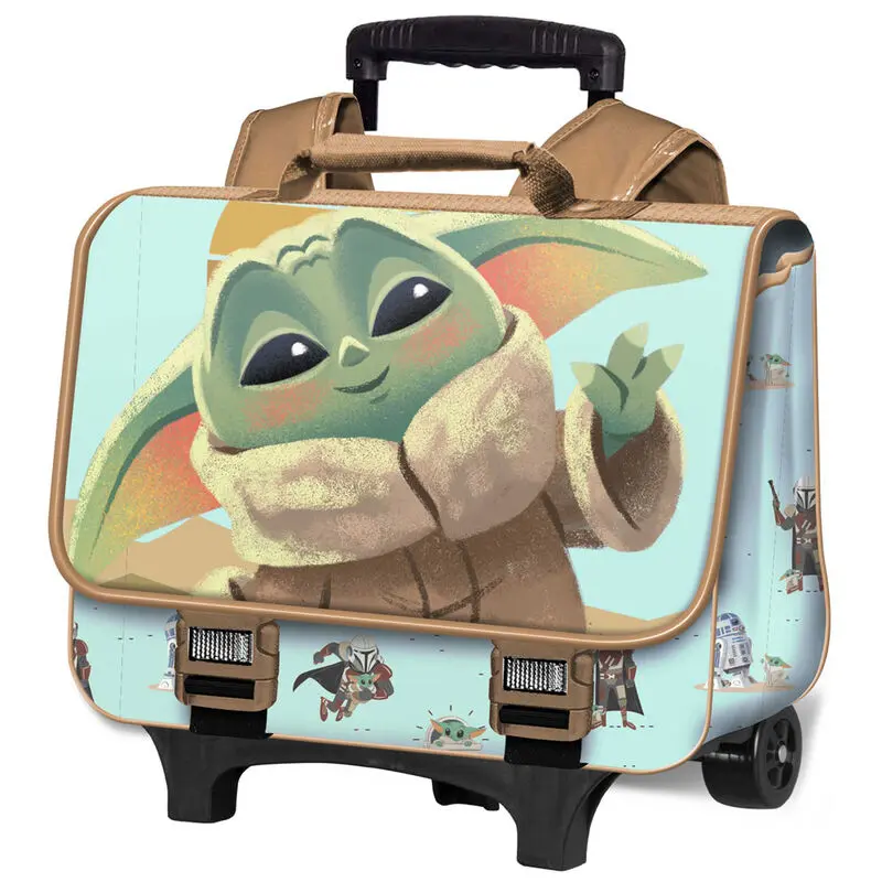 Star Wars The Mandalorian Say Hi Grogu Trolley schoolbag product photo