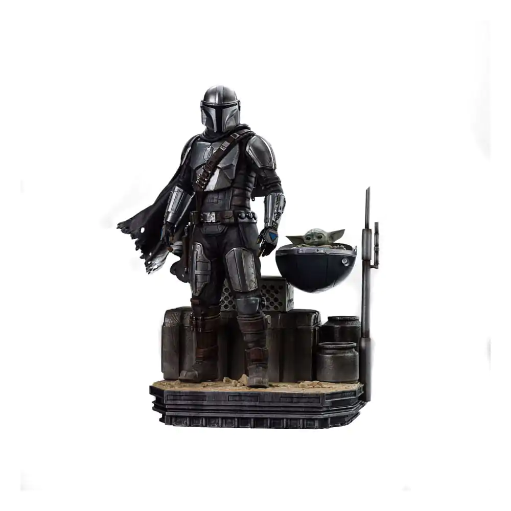 Star Wars The Mandalorian Scale Statue 1/10 Din Djarin and Din Grogu 21 cm termékfotó