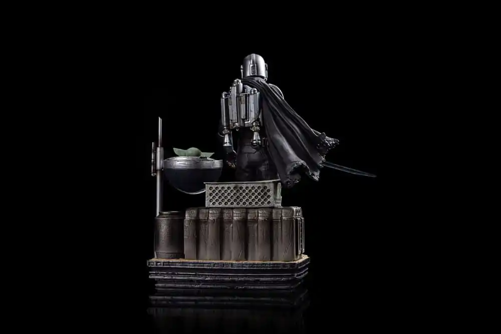 Star Wars The Mandalorian Scale Statue 1/10 Din Djarin and Din Grogu 21 cm termékfotó